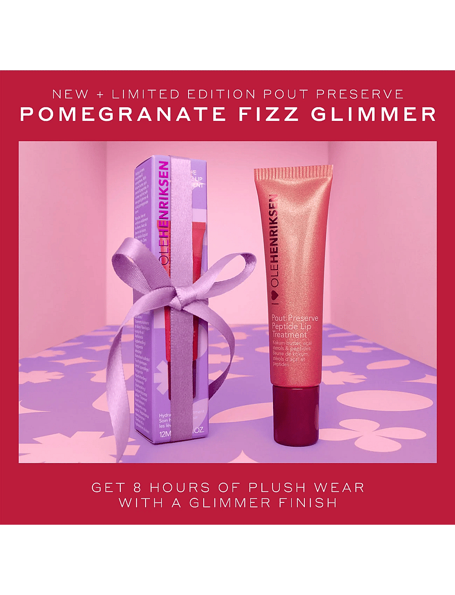 Ole Henriksen - LIP TREATMENT Pout Preserve pomegranate fizz glimmer 12 ml - makeup - pomegranate fizz glimmer - 2