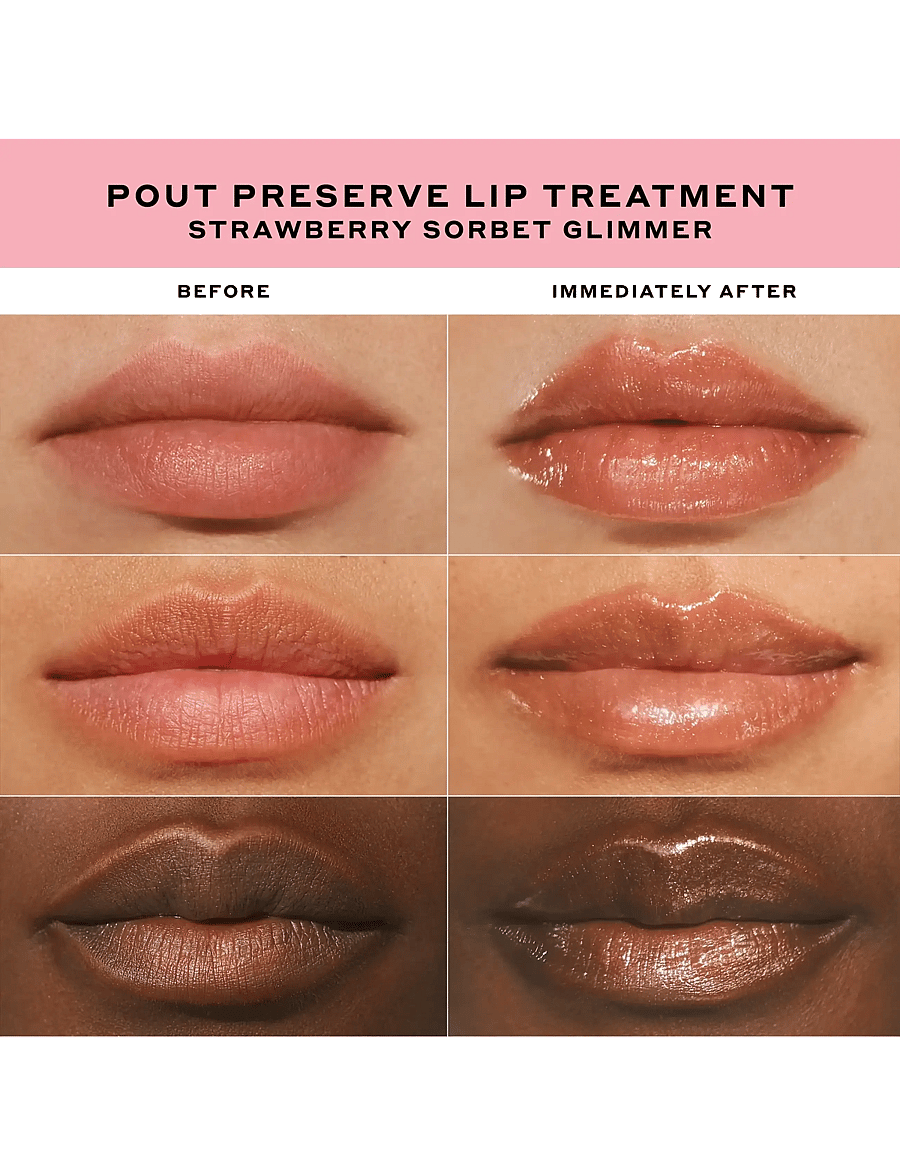 Ole Henriksen - Pout Preserve Peptide Lip Treatment 12ml - læbemaske - strawberry sorbet glimmer - 2