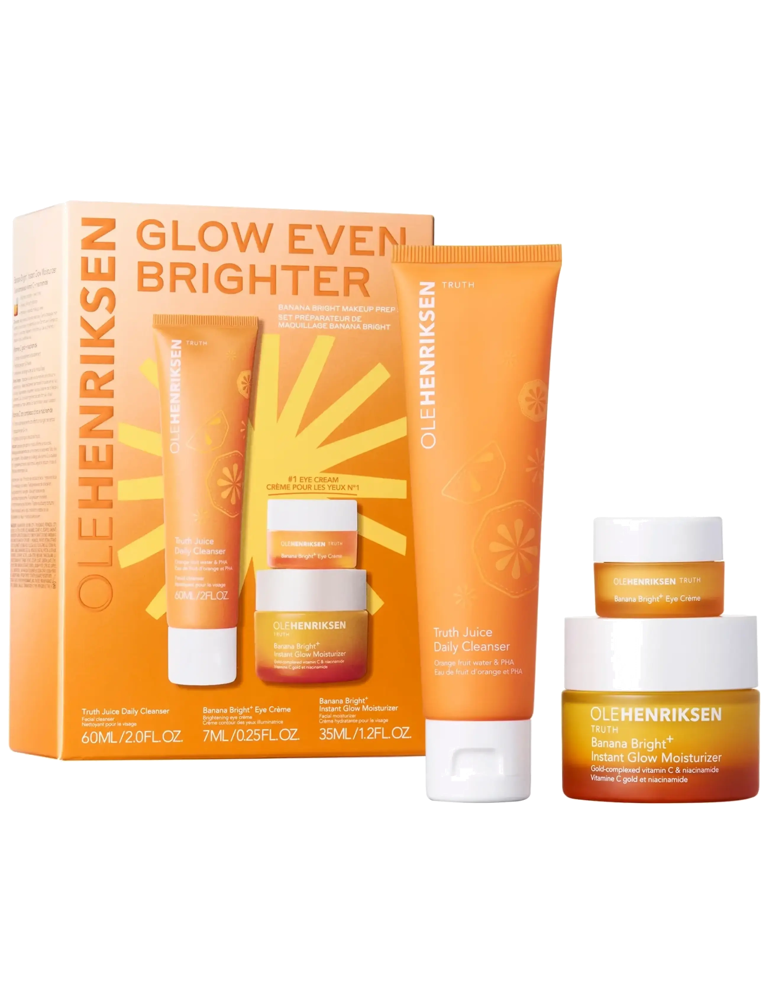Ole Henriksen SETS Truth Glow Even Brighter Banana Bright 35ml/7ml/60ml 102.00 ML - Til hende - CLEAR / undefined