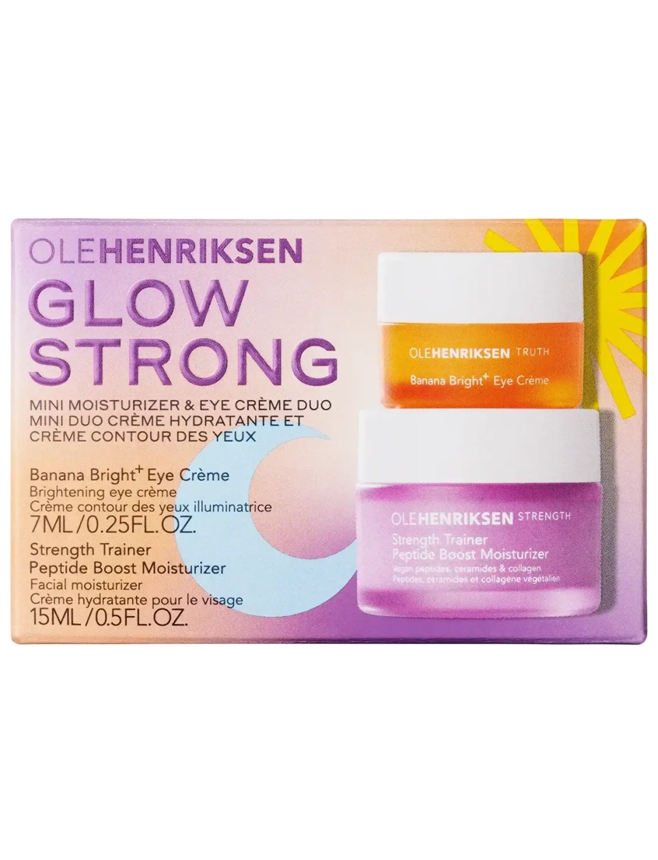 Ole Henriksen Sets Strength Trainer Moist 15 Ml + Banana Brigth Eye Creme 7 Ml 22.00 Ml, Fugtighedsmaske, Nude, Str: 22 ML