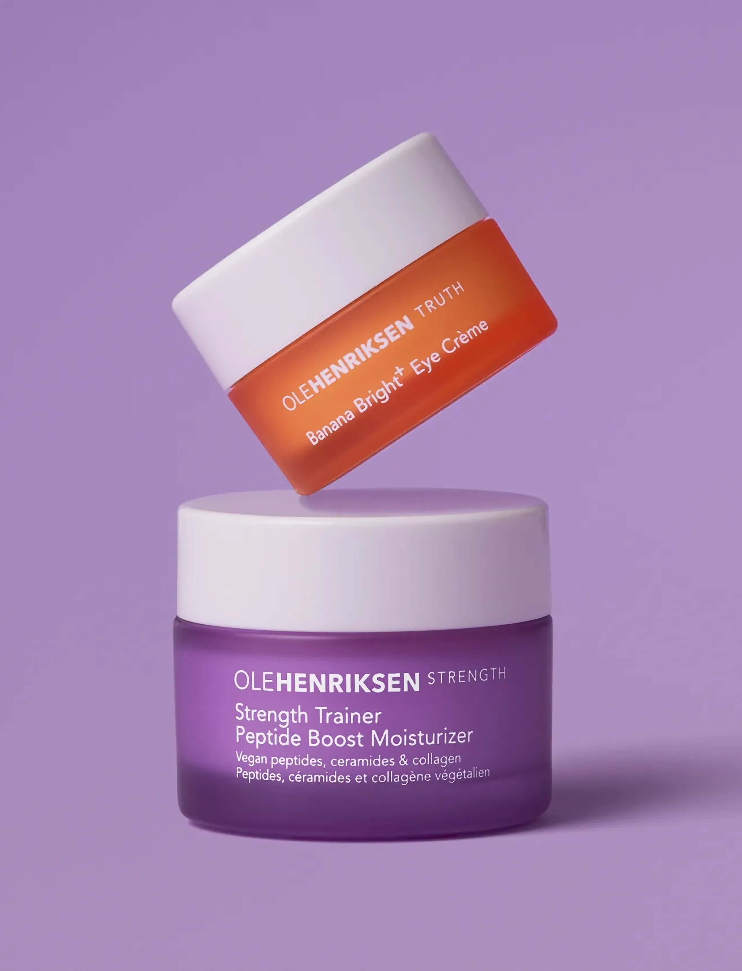 Ole Henriksen Sæt Strength Trainer Moist 15 ml + Banana Brigth Eye Creme 7 ml 22.00 ml, 22 ml, Nude, Ansigtsmasker > Fugtgivende Maske, Dame