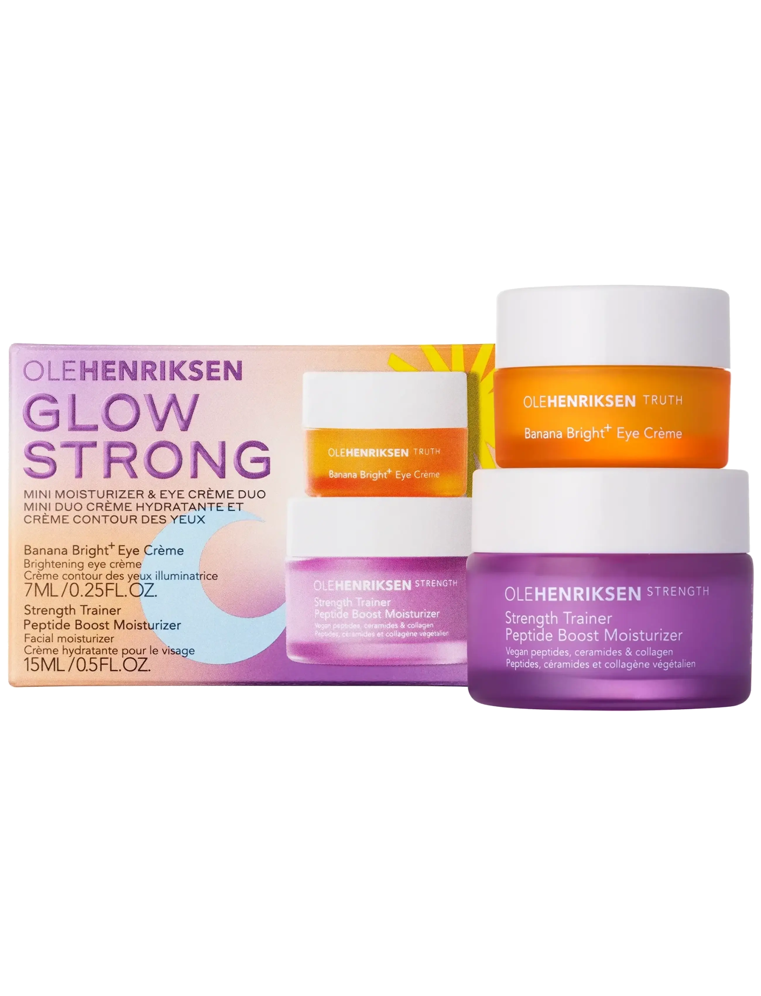 Ole Henriksen - SETS Strength Trainer Moist 15 ml + Banana Brigth Eye creme 7 ml 22.00 ML - til hende - clear - 2