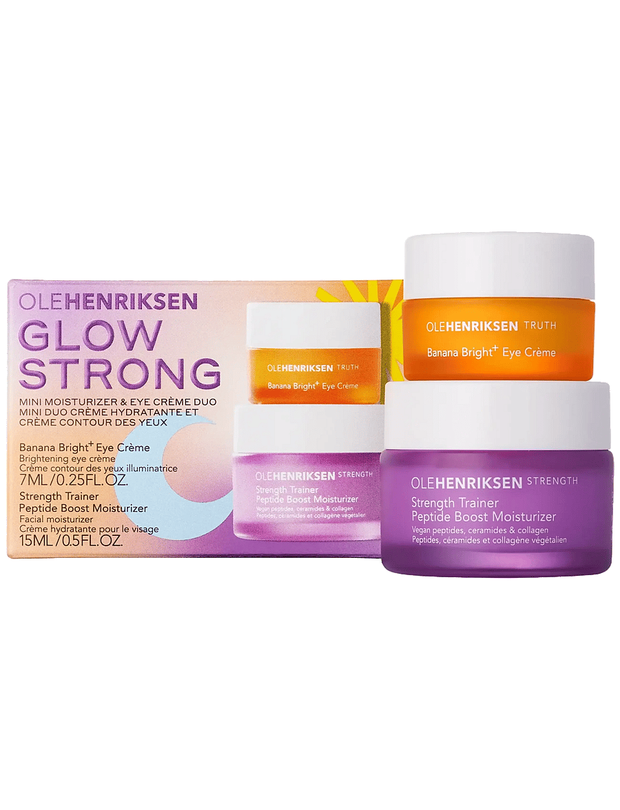 Ole Henriksen - SETS Strength Trainer Moist 15 ml + Banana Brigth Eye creme 7 ml 22.00 ML - til hende - clear - 2