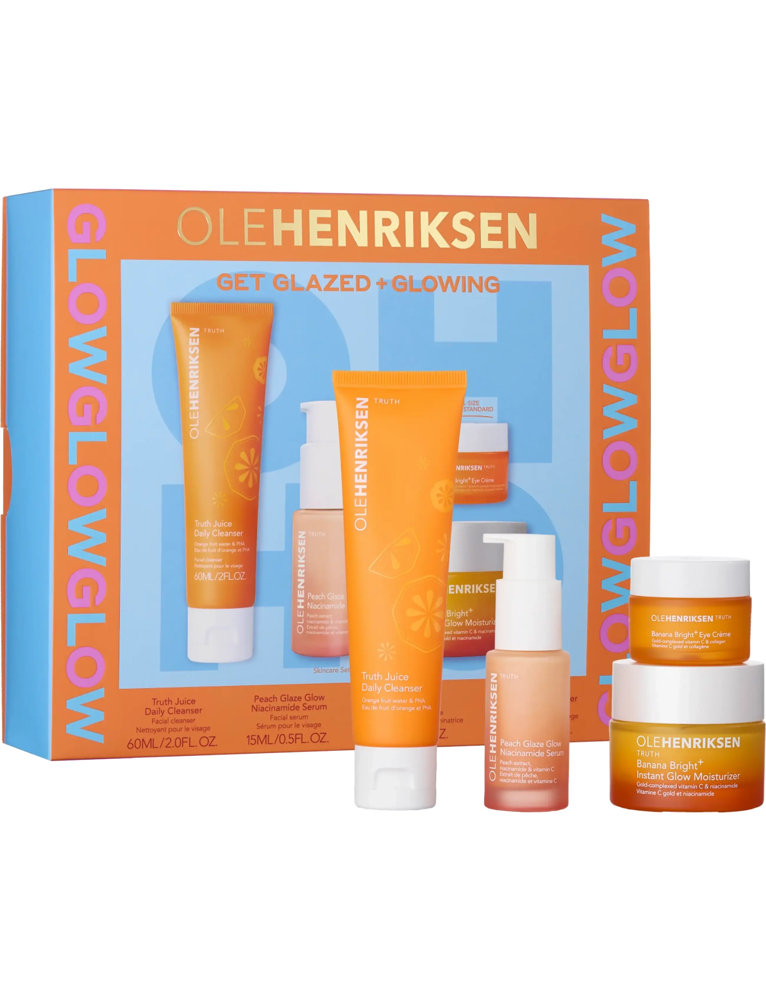 Ole Henriksen Get Glazed + Glowing Set, Læbepomade, Multi/mønstret, Str: 62 ML