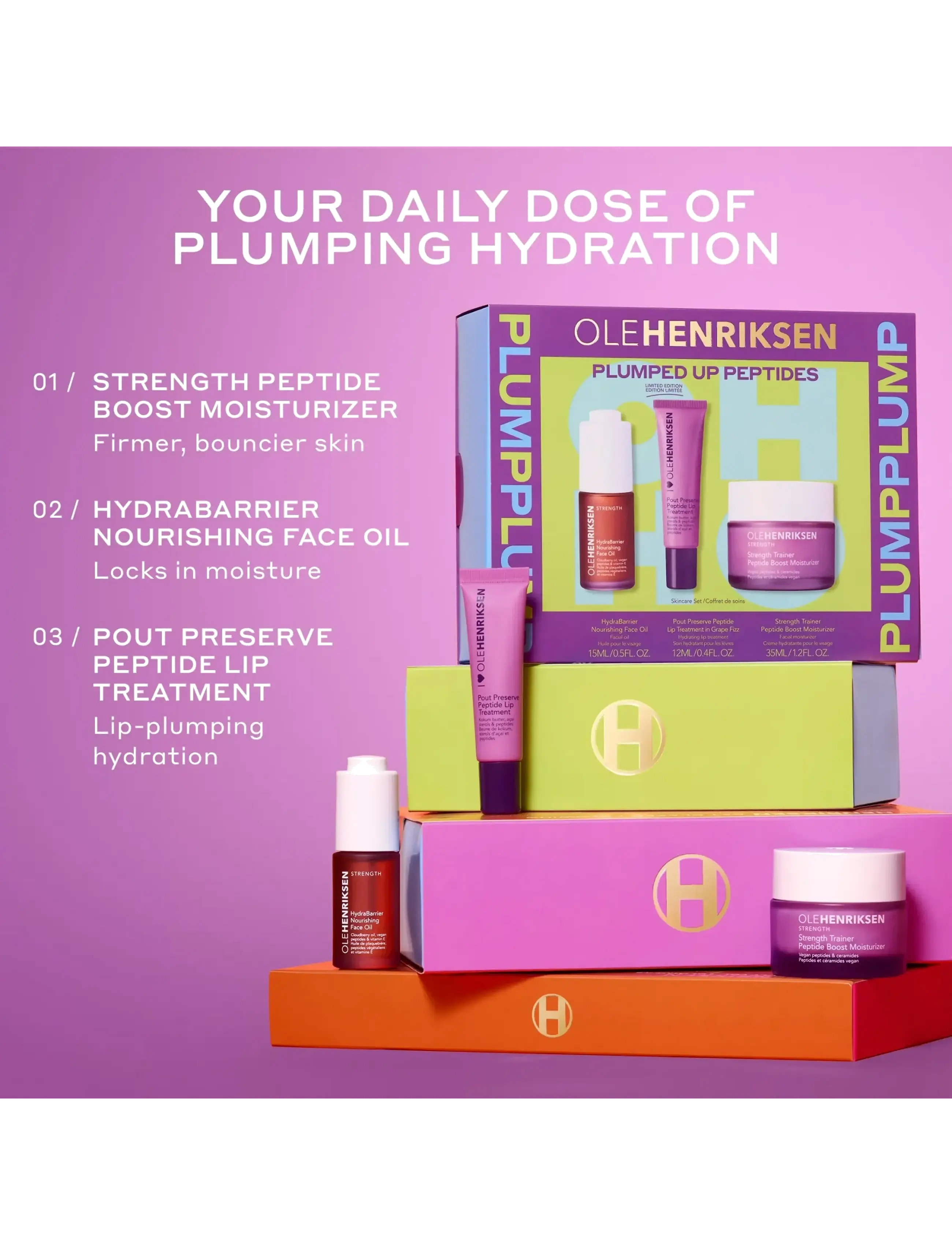 Ole Henriksen - GET GLAZED + GLOWING set - serum & olier - clear - 2