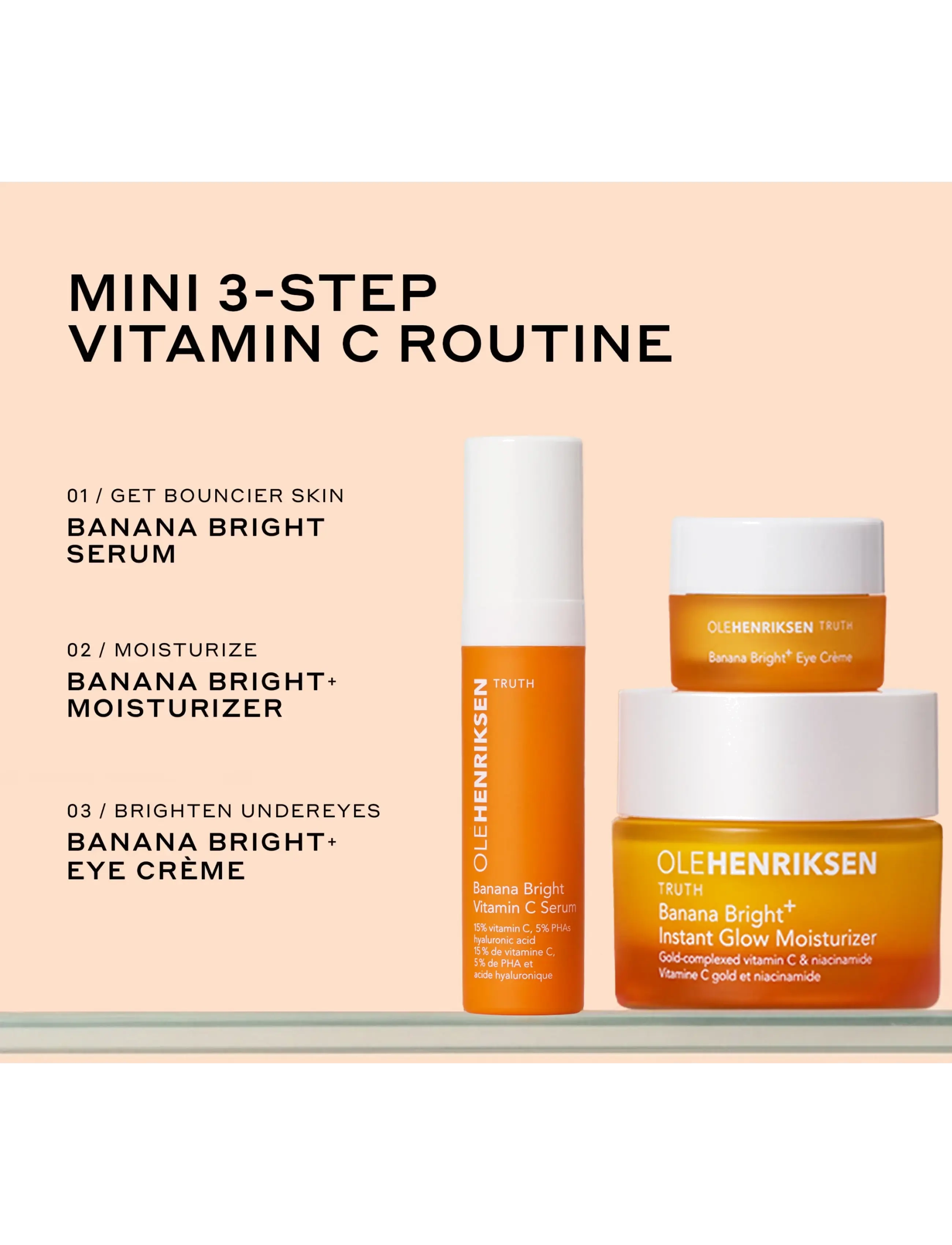 Ole Henriksen - SETS Banana Bright + Bestsellers mini set 49 ml - gåvoset - no color - 2