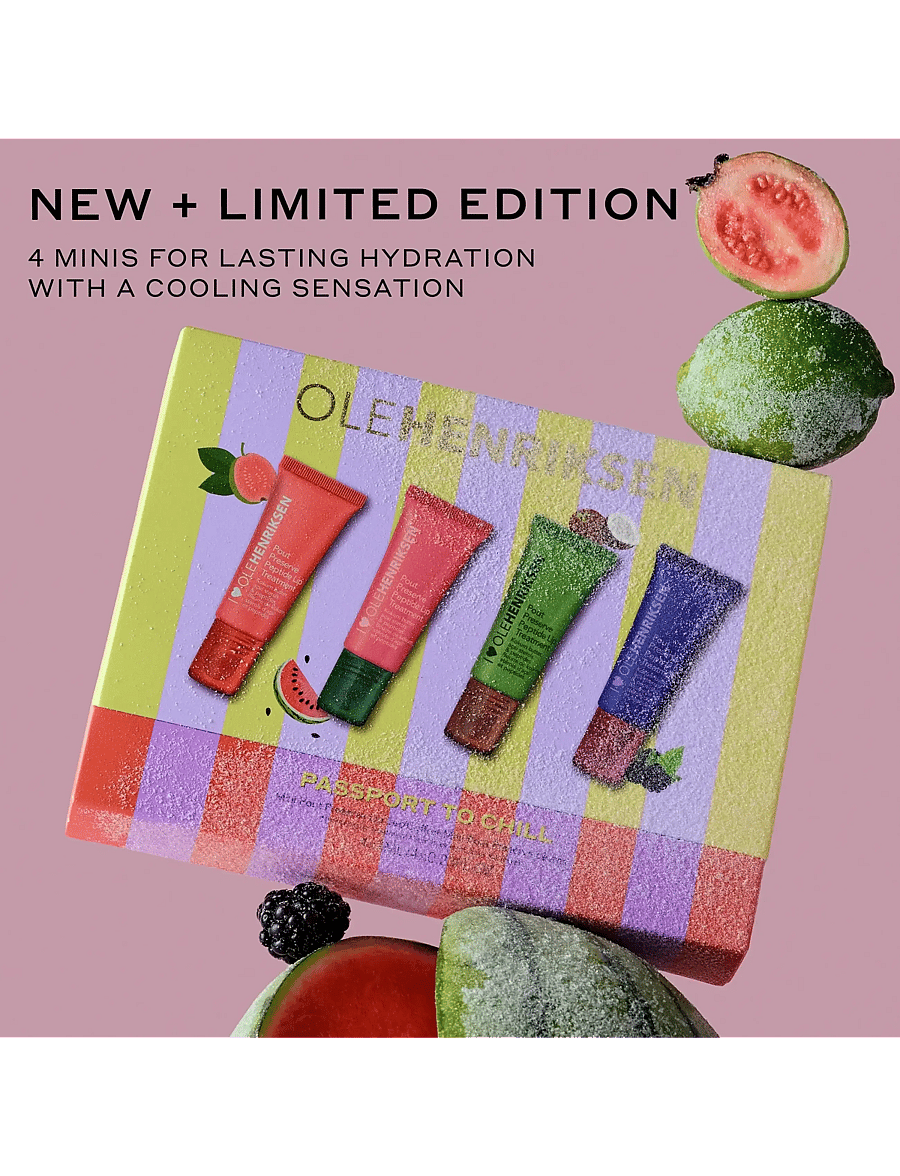 Ole Henriksen - LIP TREATMENT Mini chiller pout preserve set 4x7ml 28 ml - læbepomade - clear - 1
