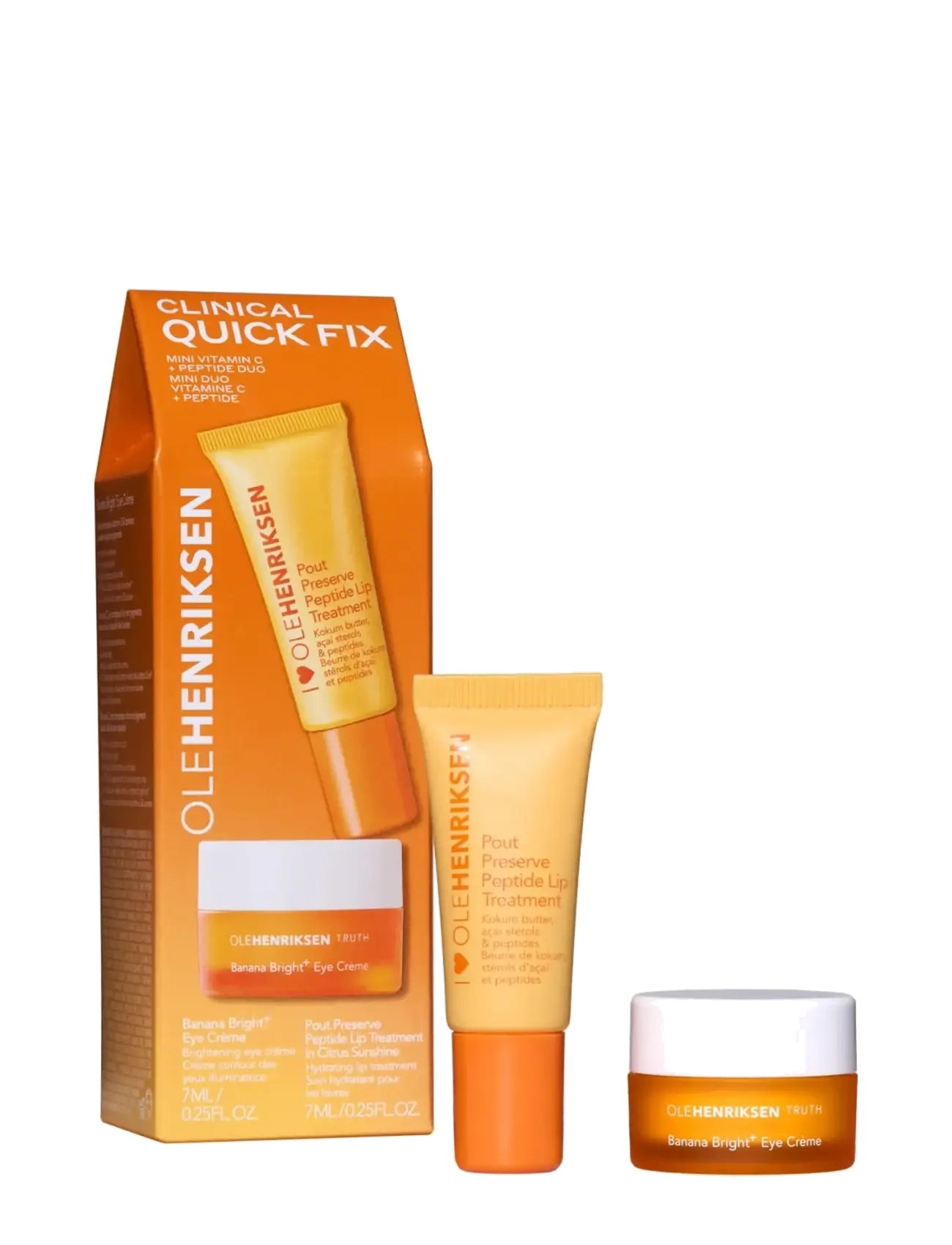 Ole Henriksen Sets Clinical Quick Fix Mini Vitamin C + Peptide Duo 14 Ml, Læbepomade, Nude, Str: 14 ML