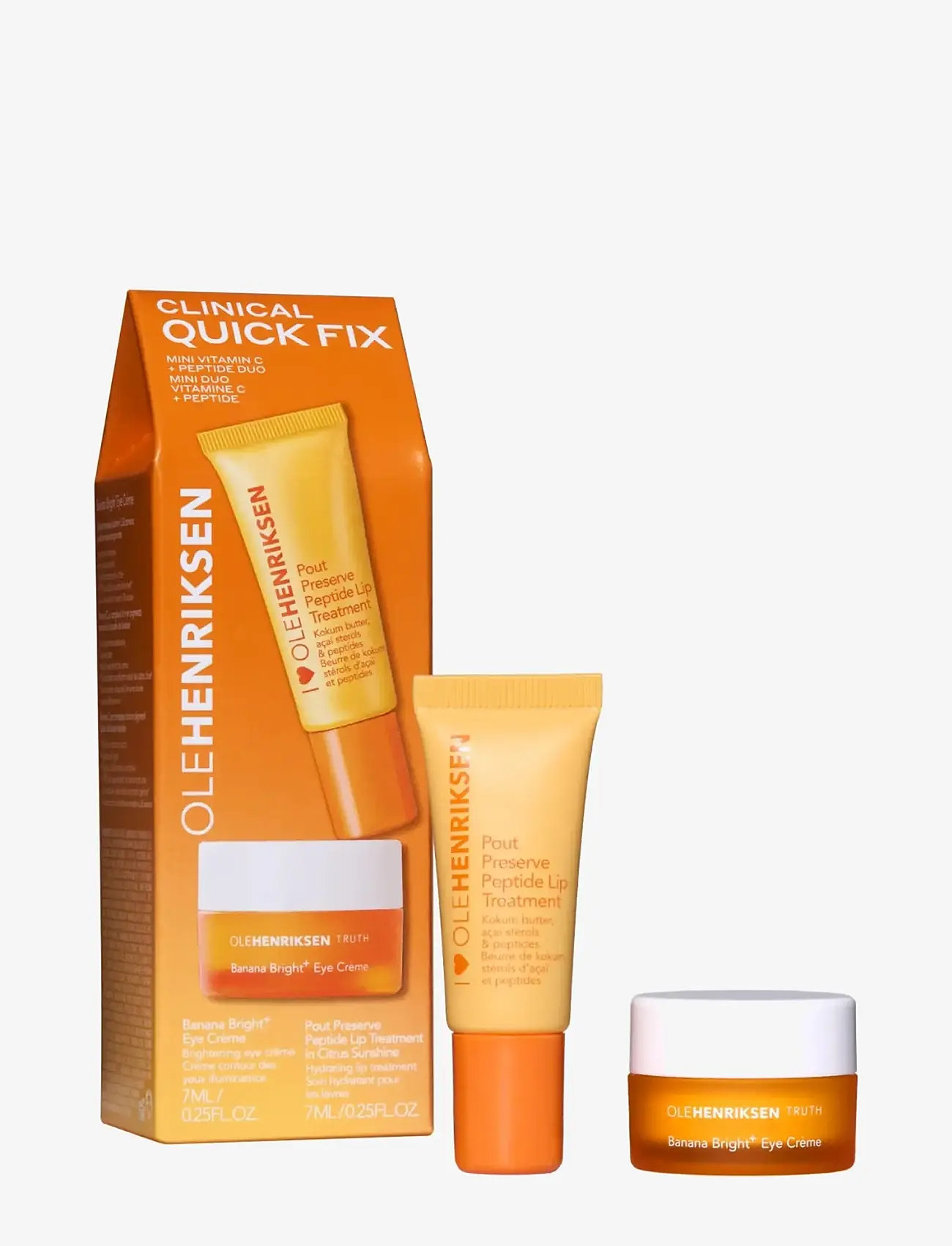 Ole Henriksen - SETS Clinical Quick Fix Mini Vitamin C + Peptide Duo 14 ml - læbepomade - clear - 0