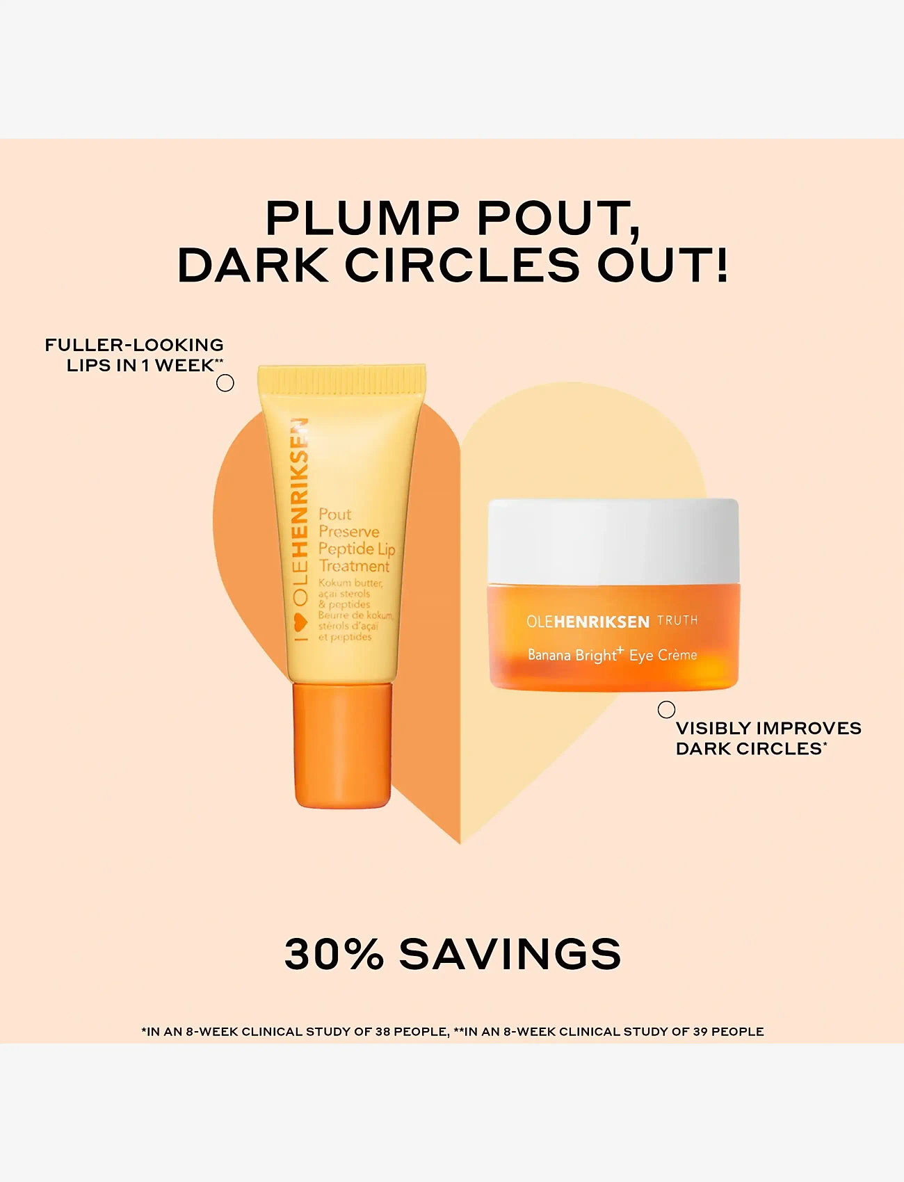 Ole Henriksen - SETS Clinical Quick Fix Mini Vitamin C + Peptide Duo 14 ml - læbepomade - clear - 1