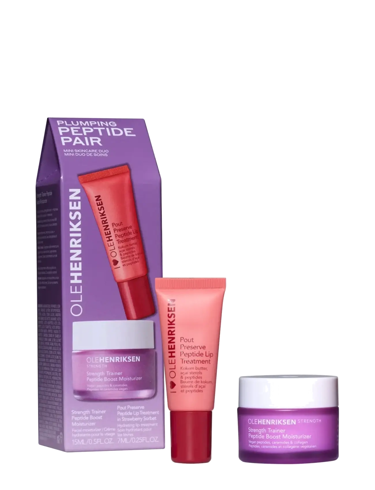 Ole Henriksen Sæt Plumping Peptide Pair Mini Skincare Duo 22 ml, 22 ml, Nude, Lip Care > Lip Balm, Dame