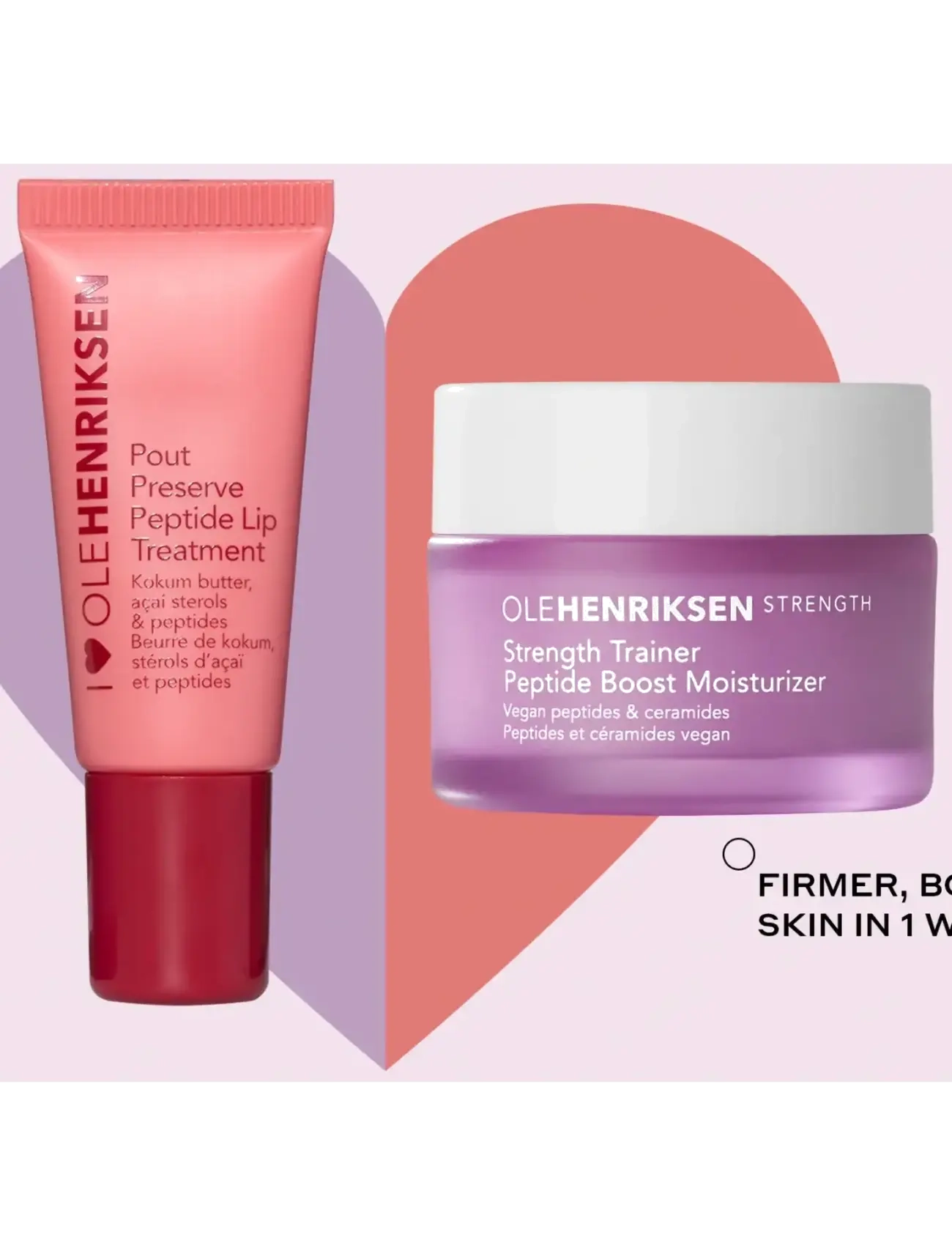 Ole Henriksen - SETS Plumping Peptide Pair Mini Skincare Duo 22 ml - læbepomade - clear - 1