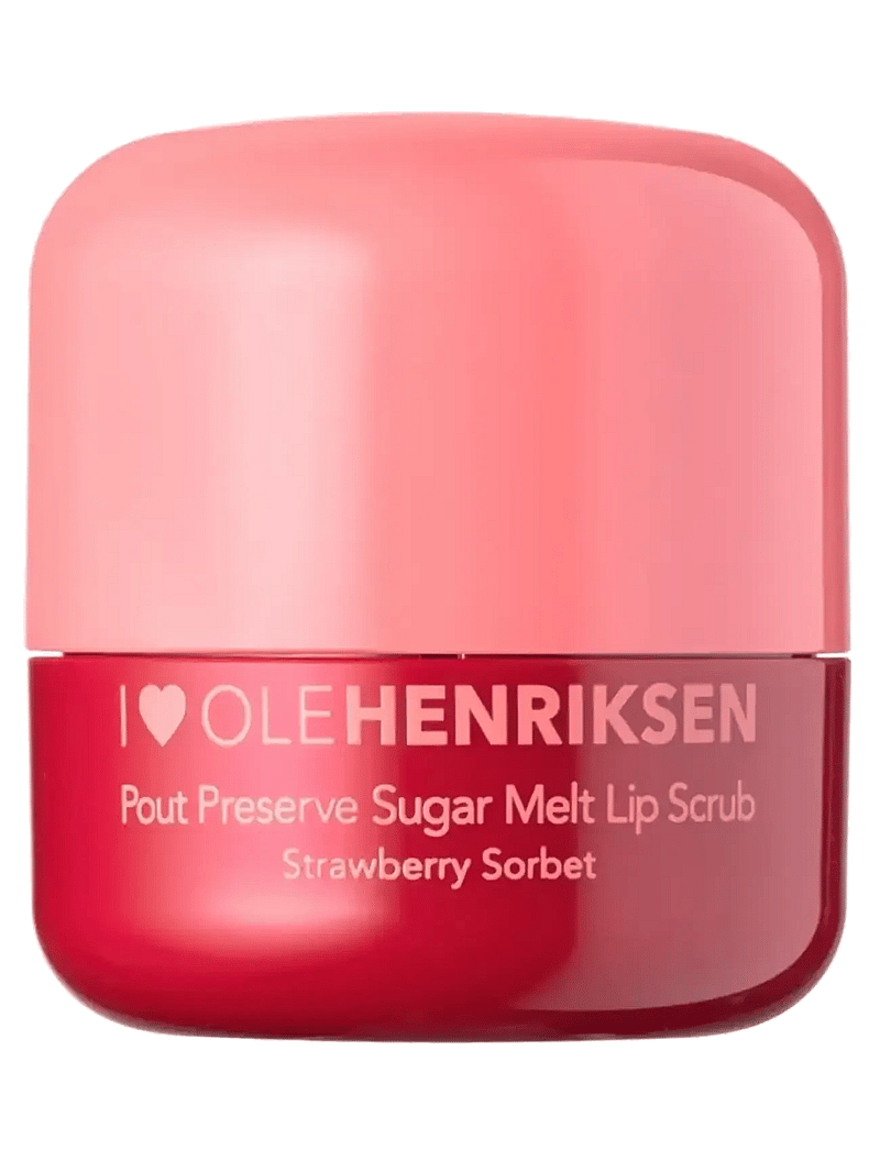 Ole Henriksen - Pout Preserve Sugar Melt Lip Scrub Strawberry Sorbet 4 ml - läppskrubb - clear - 0