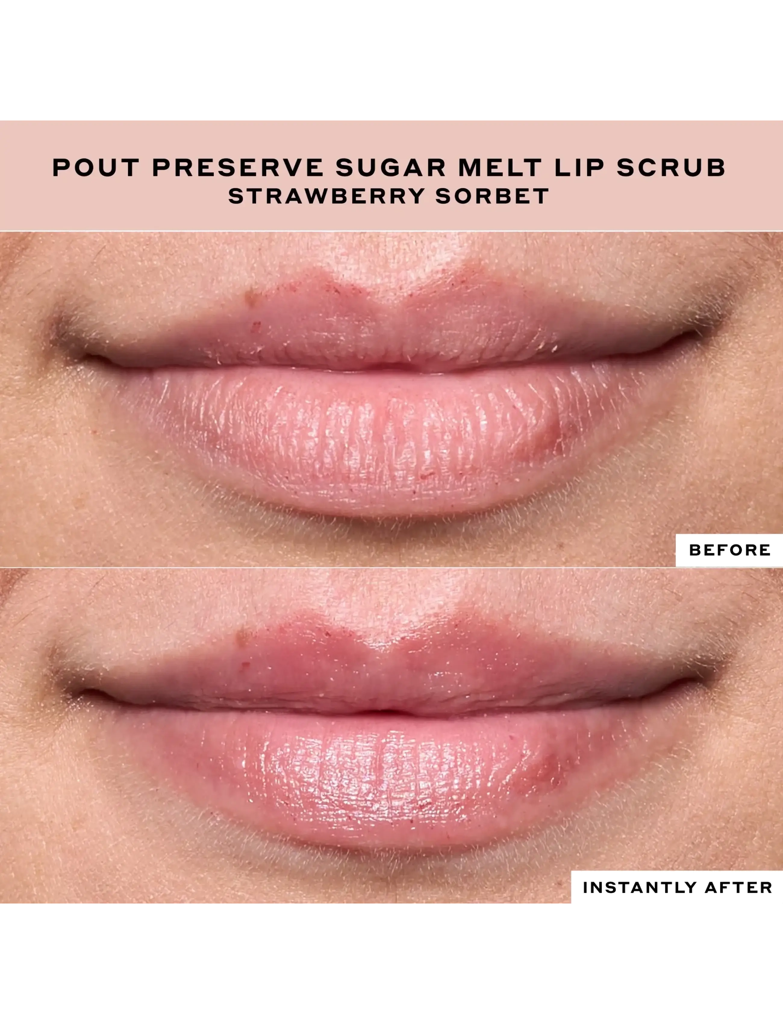 Ole Henriksen - Pout Preserve Sugar Melt Lip Scrub Strawberry Sorbet 4 ml - læbe-scrub - clear - 4
