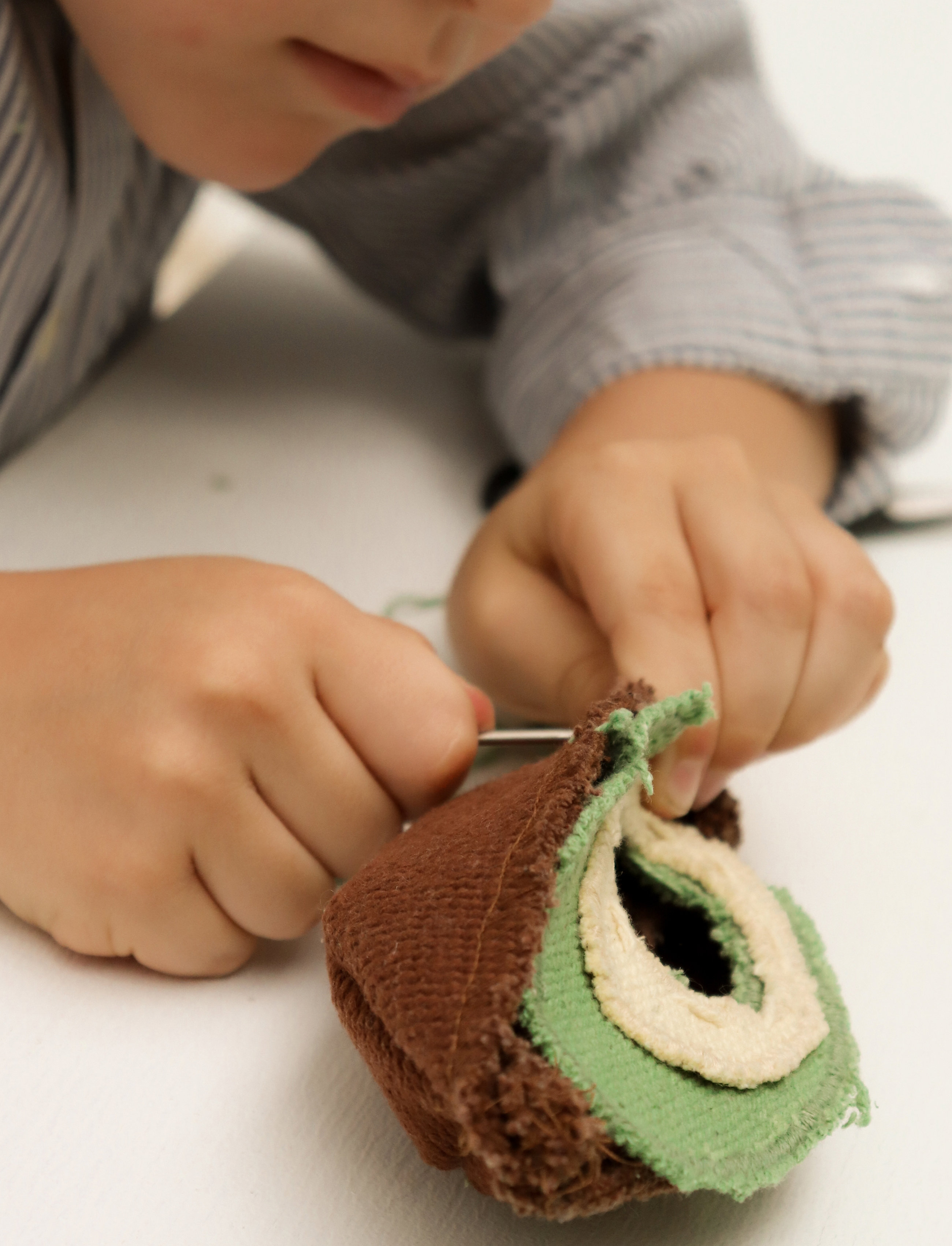 OLI & CAROL - Do It Yourself kit DIY ARNOLD THE AVOCADO - pysselset - green, brown - 4
