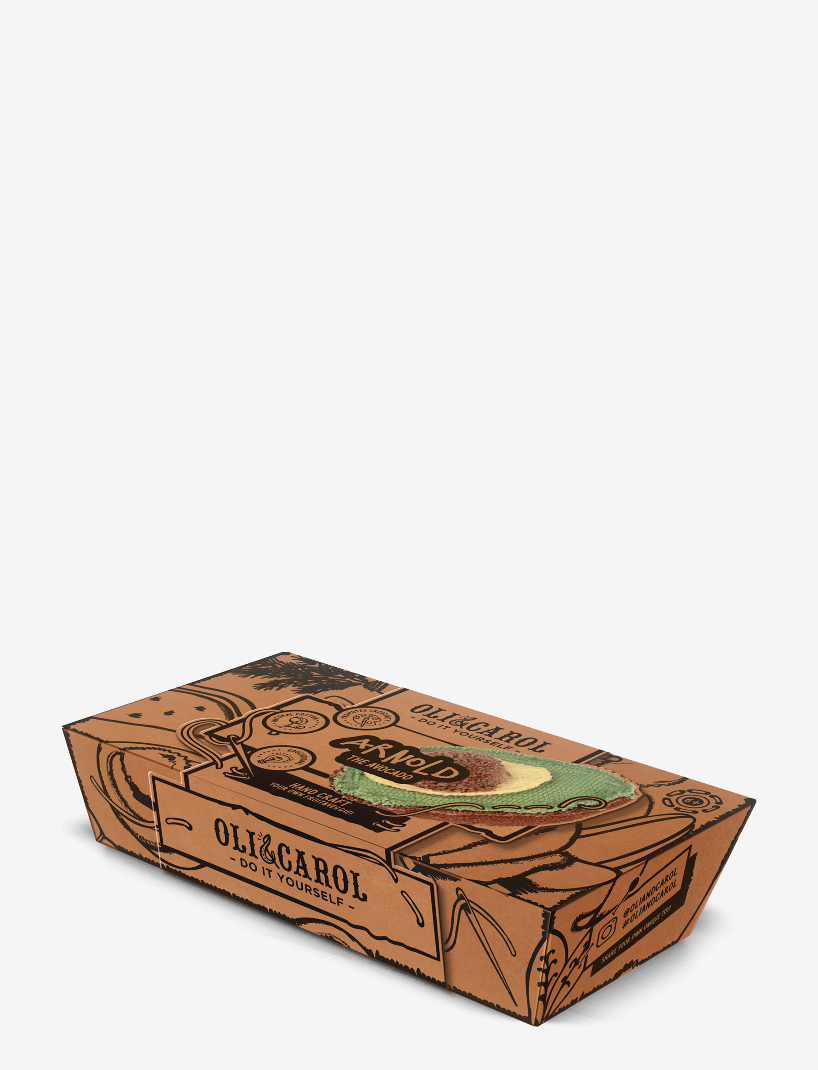 OLI & CAROL - Do It Yourself kit DIY ARNOLD THE AVOCADO - pysselset - green, brown - 3