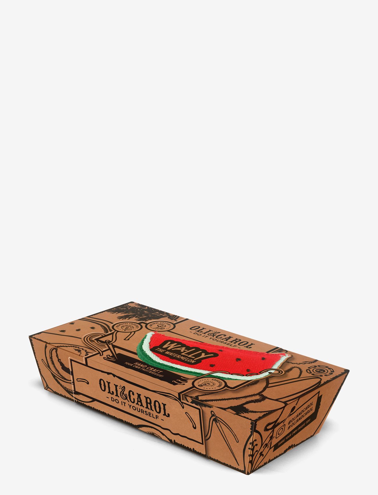 OLI & CAROL - Do It Yourself kit DIY WALLY THE WATERMELON - kreasæt - red, green - 3