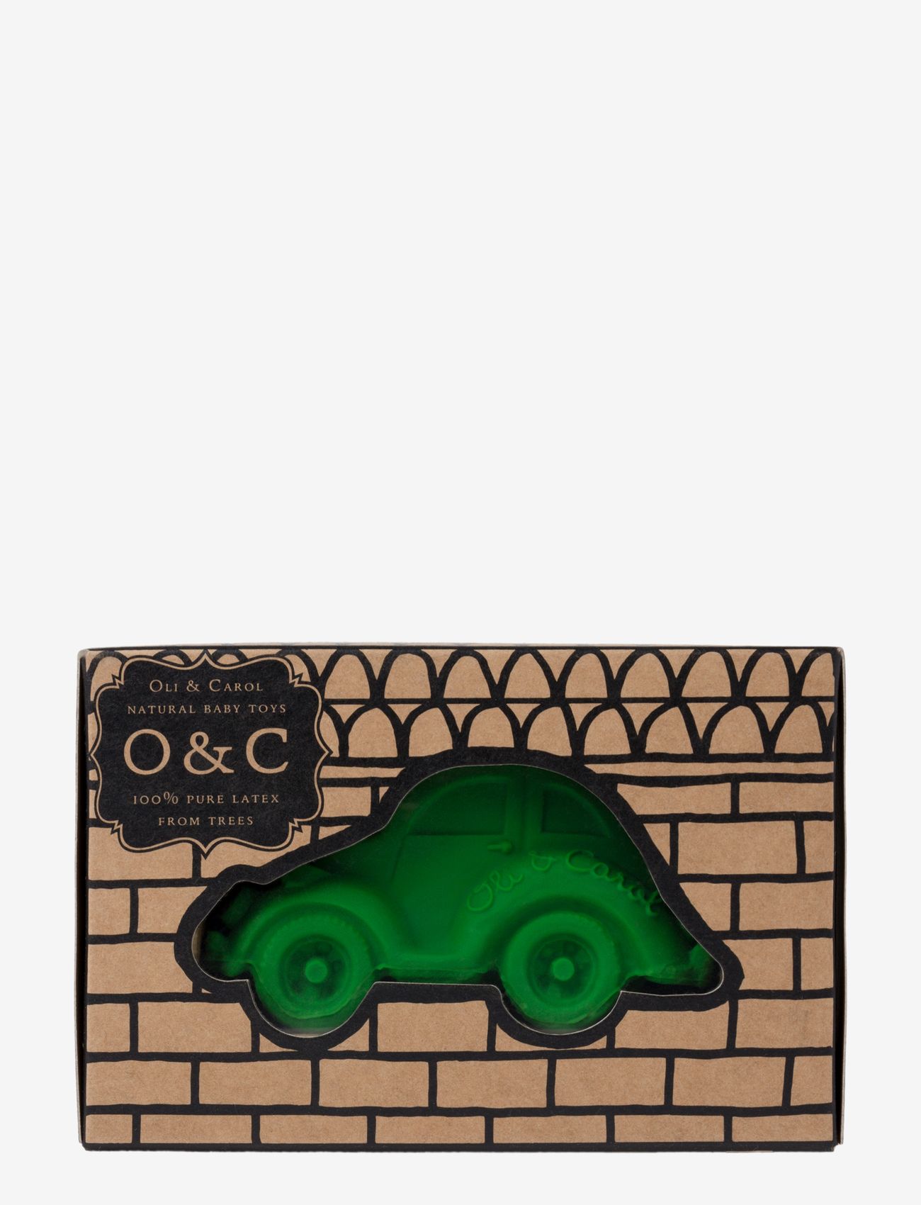OLI & CAROL - SMALL BEETLE CAR - badleksaker - green - 3