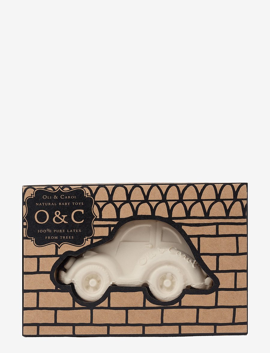 OLI & CAROL - SMALL BEETLE CAR - bada - white - 3