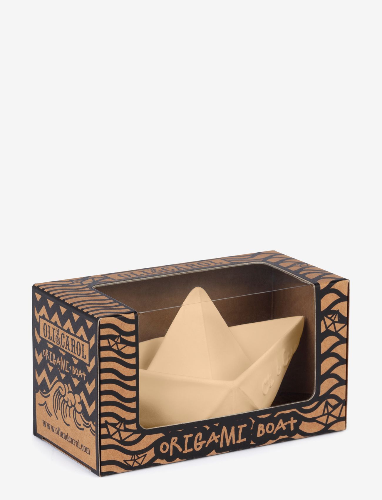 OLI & CAROL - ORIGAMI BOAT PINK - badeleker - beige - 3