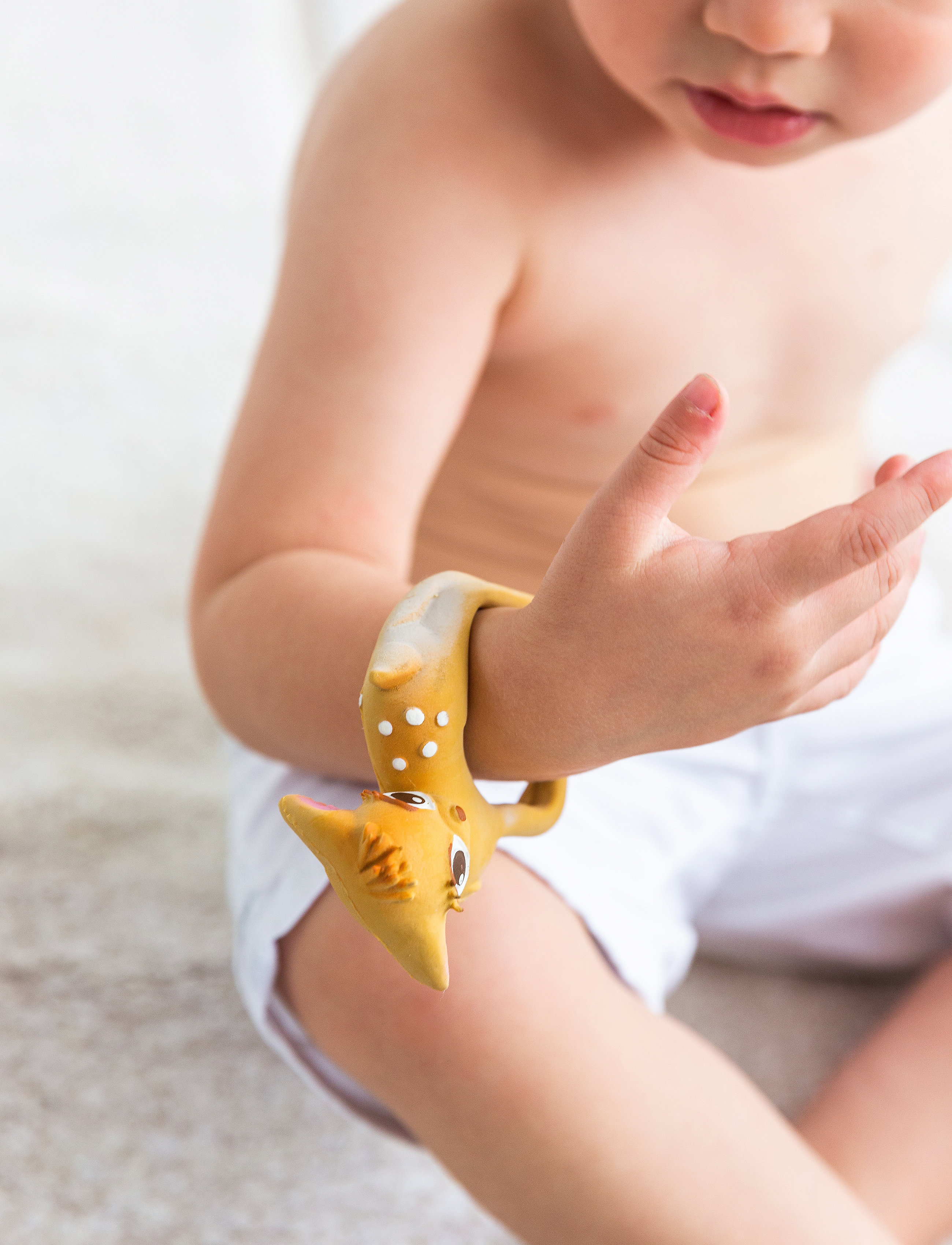 OLI & CAROL Olive The Deer Bracelet, 6.5X 3.6X 7.1 cm, Brown, Baby Legetøj > Teething Legetøj, Børn