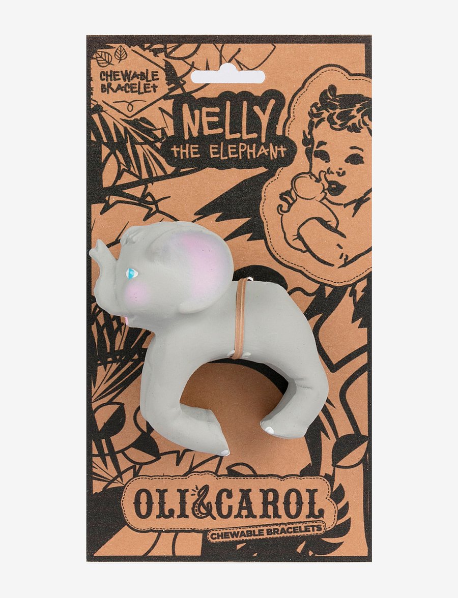 OLI & CAROL - NELLY THE ELEPHANT - bidelegetøj - grey - 3