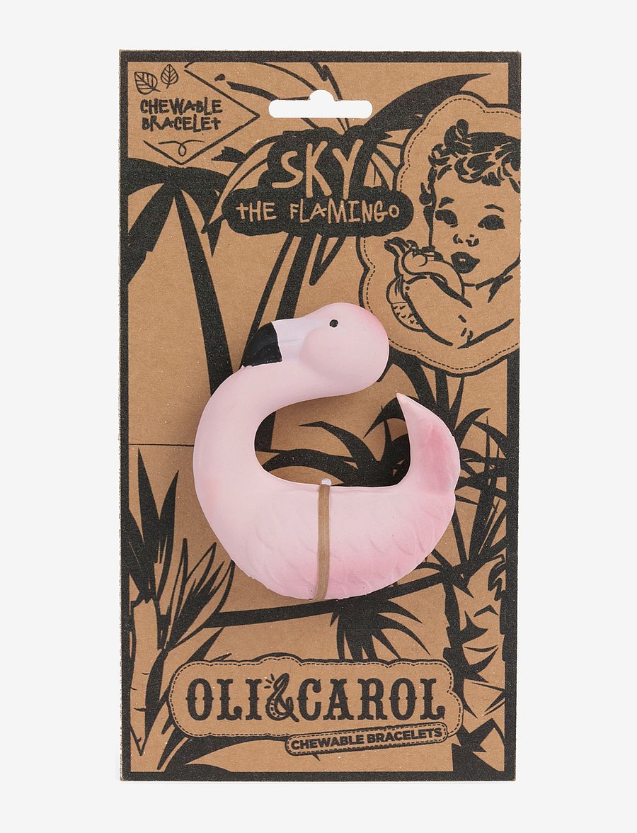 OLI & CAROL - SKY THE FLAMINGO - bidelegetøj - white, pink - 3