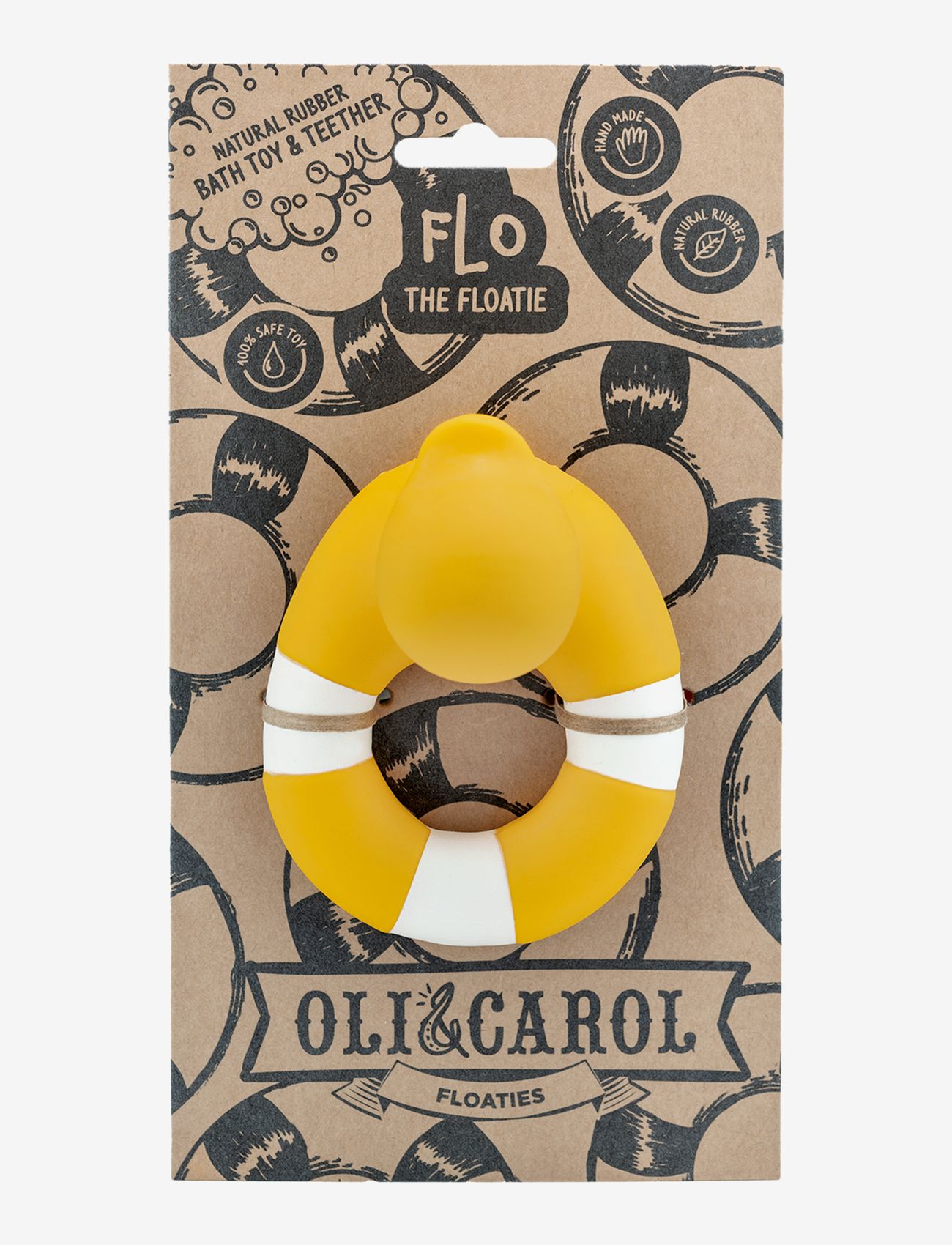 OLI & CAROL - FLO THE FLOATIE - bath toys - yellow, white - 3