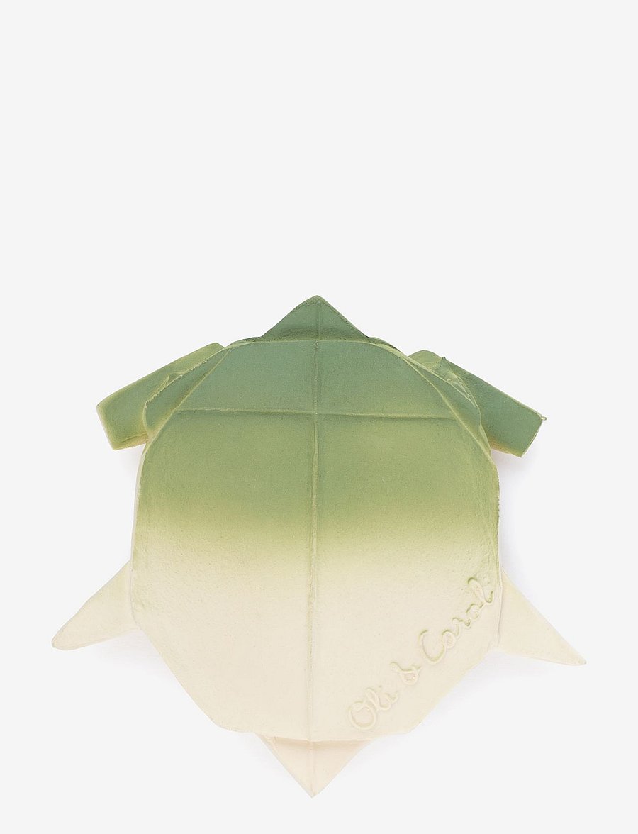 OLI & CAROL - H2ORIGAMI TURTLE - bidelegetøj - beige, green - 1
