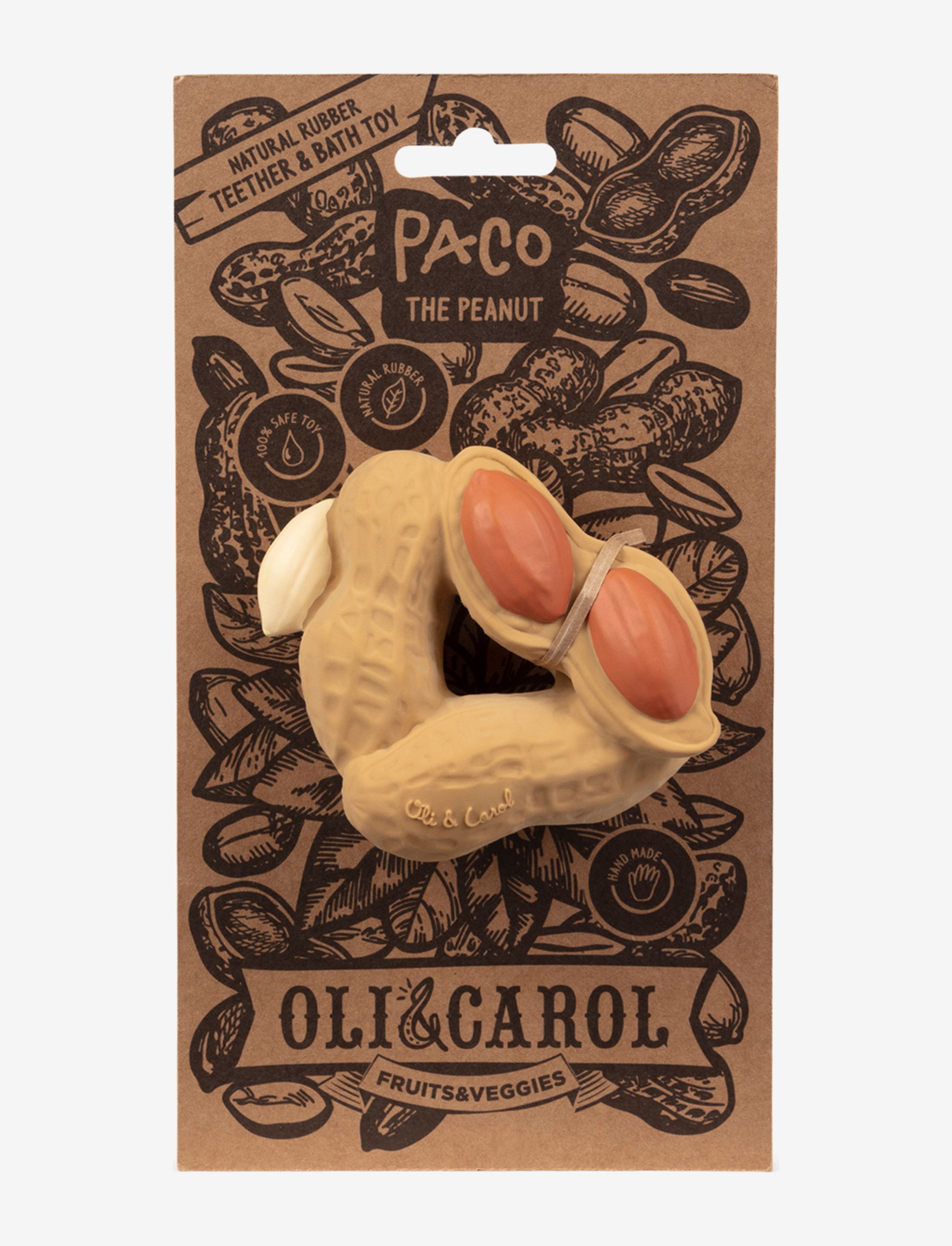 OLI & CAROL - PACO THE PEANUT - bitleksaker - brown - 3