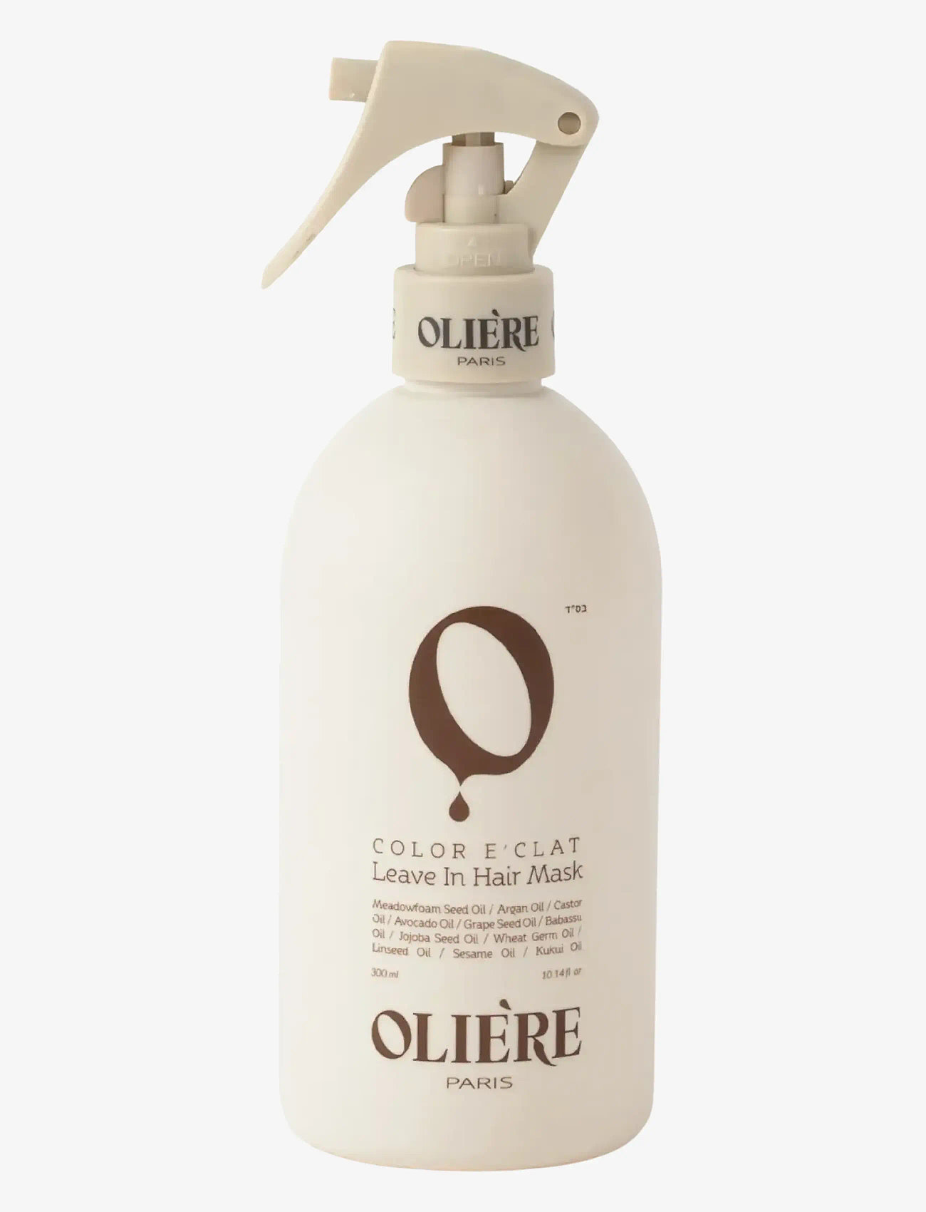 Oliére - Color E'Clat Leave-In Hair Mask 300ml - hårinpackning - 1013 - 0