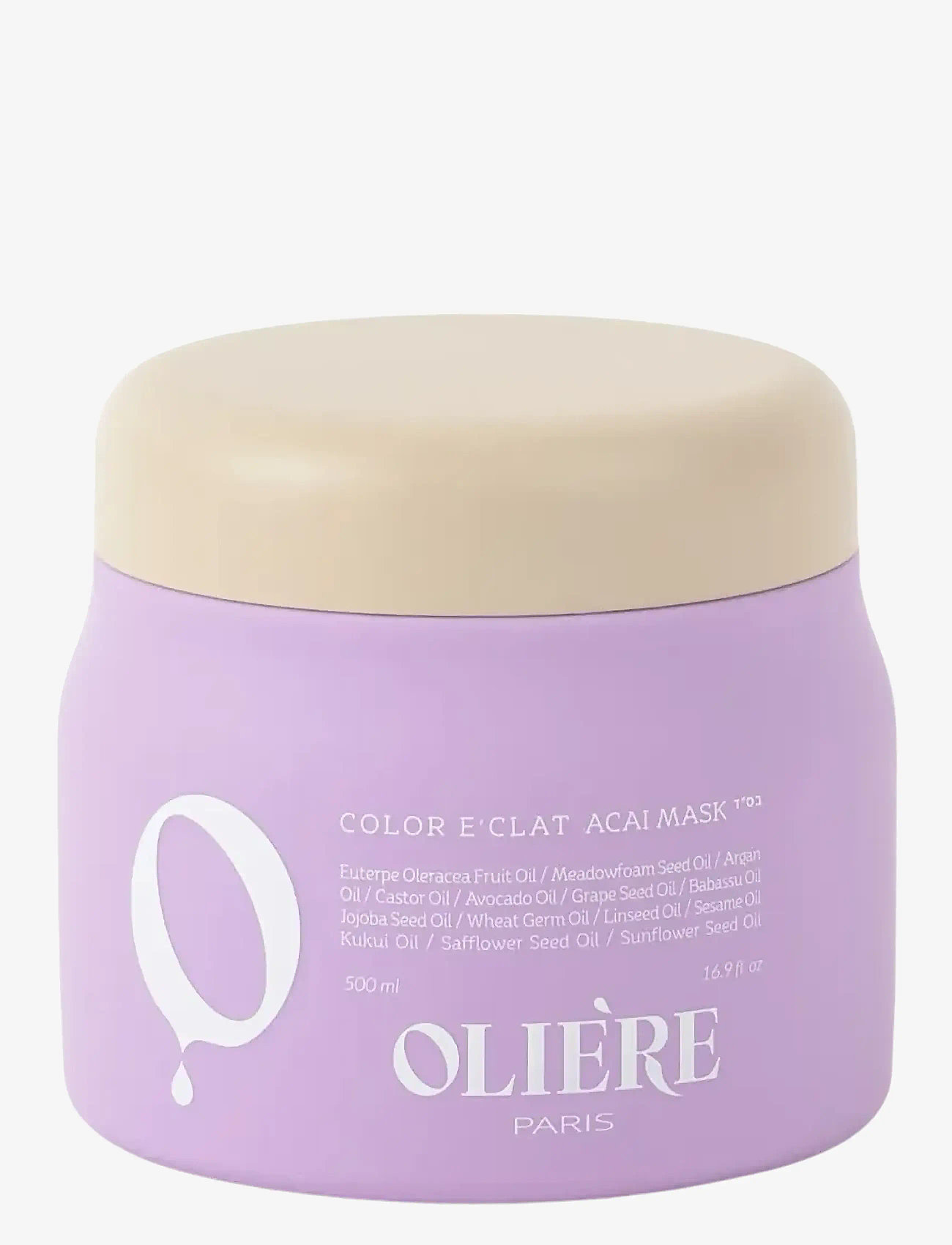 Oliére - Color E'Clat Acai Hair Mask 500ml - hårkur - 1013 - 0