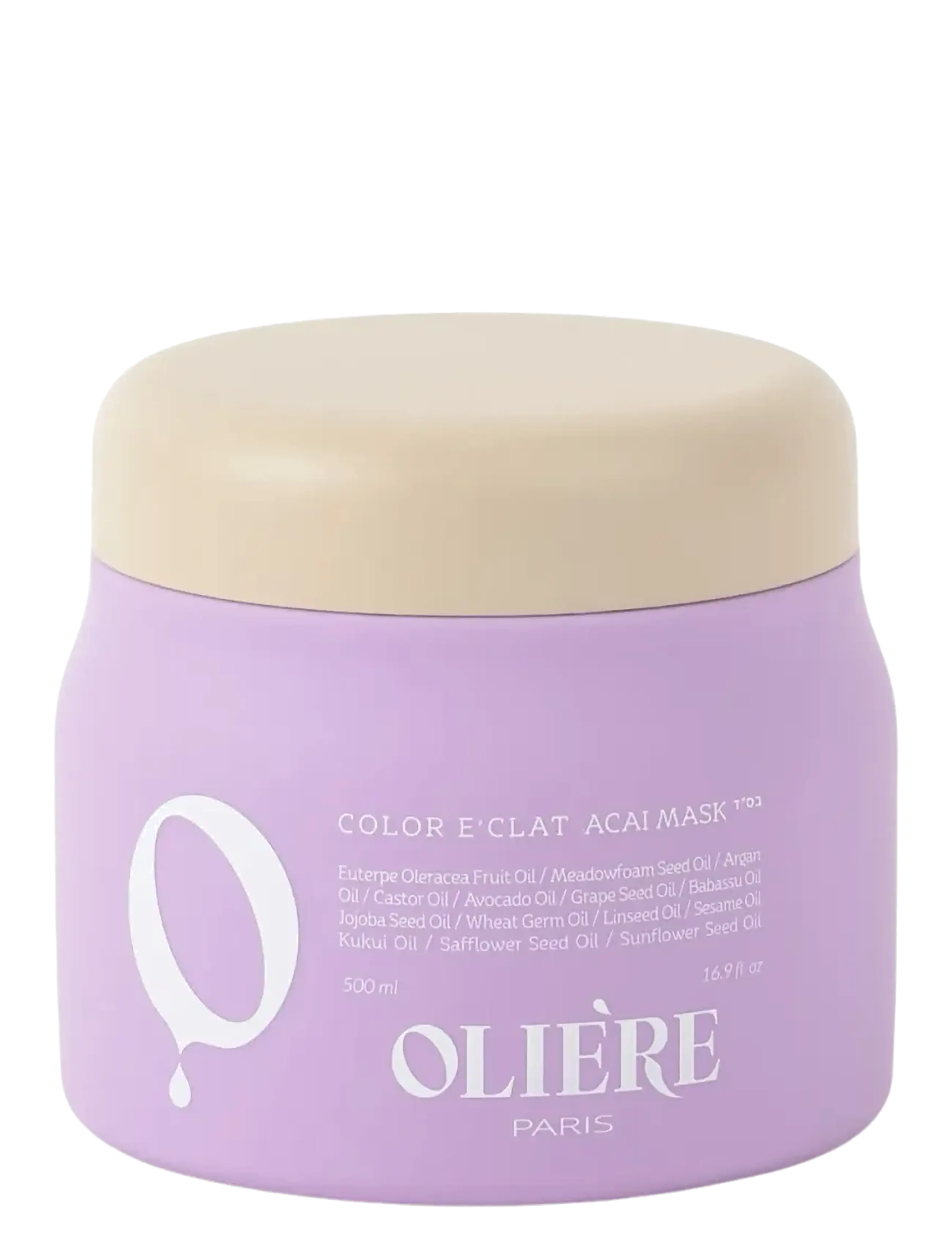 Oliére Color E'Clat Acai Hair Mask 500ml - Hårvård - 1013 / clear
