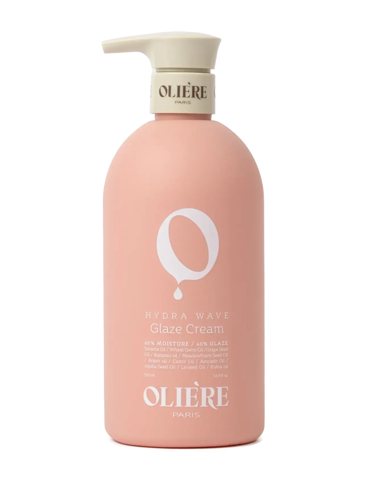 Oliére Hydra Wave Glaze Cream 500Ml, Volumenspray, Nude, Str: 500 ML