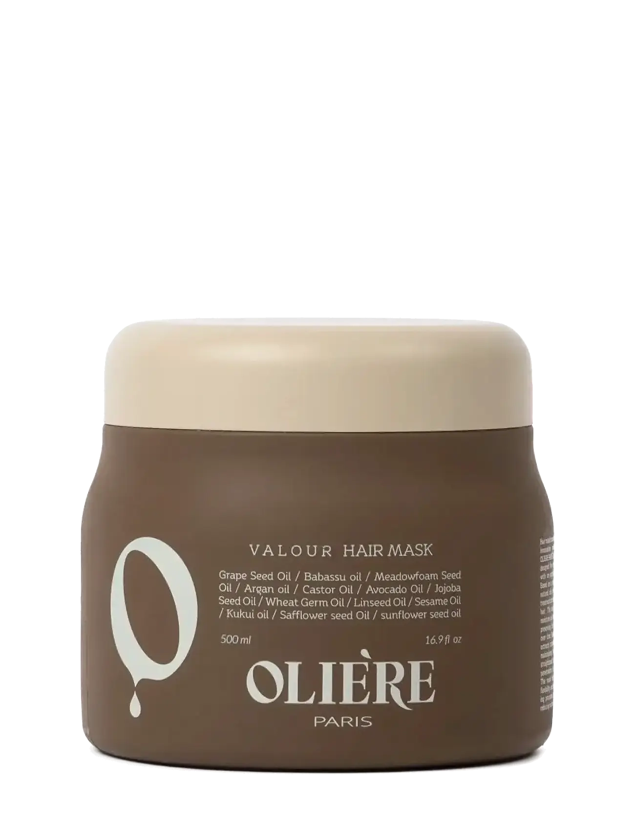 Oliére Valour Hair Mask 500ml - Skønhed - 1013 / clear