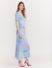 Olivia Rubin - REGAN - sukienki dzianinowe - blue sketchy floral - 2