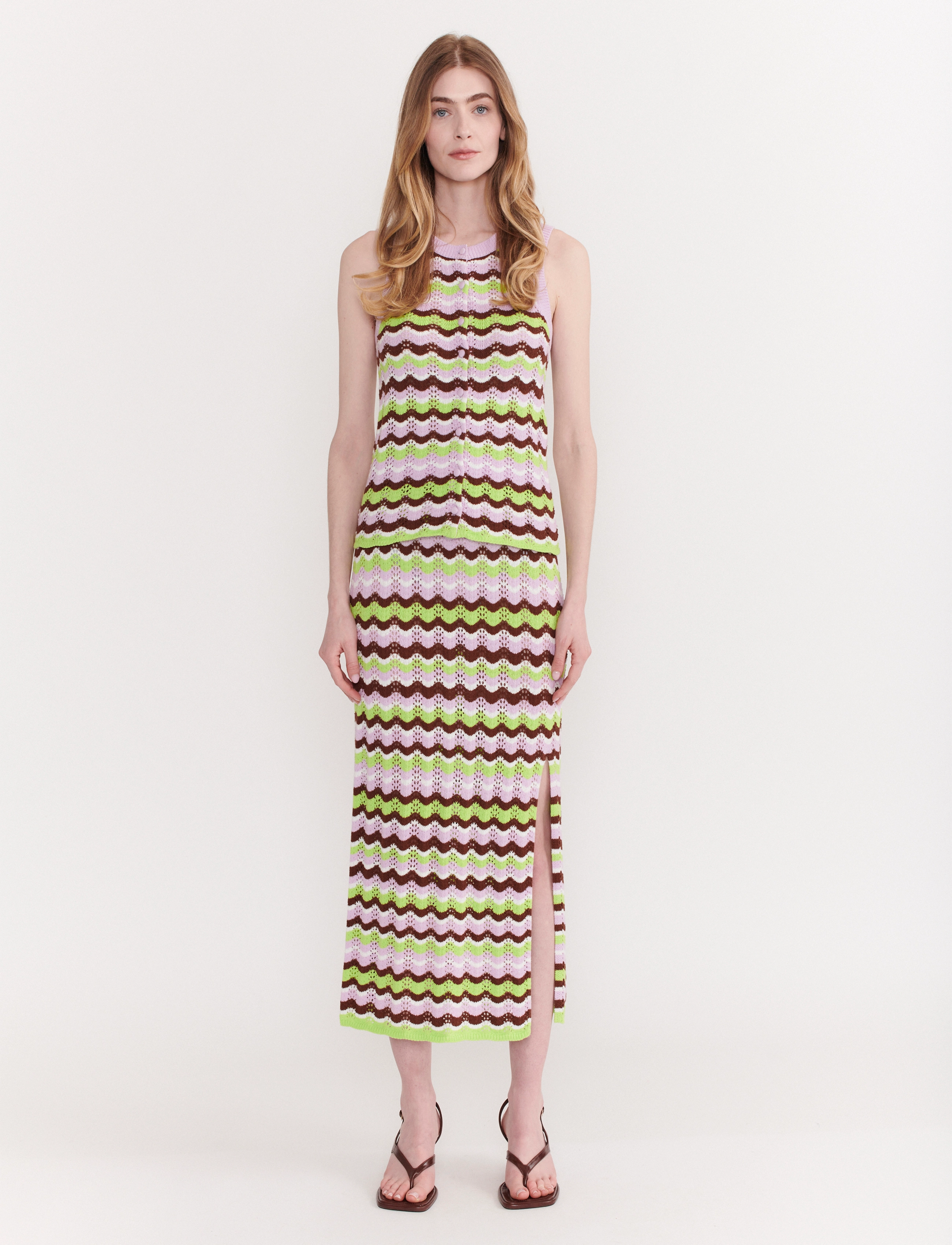Olivia Rubin Leandra, XS, Purple, Nederdele > Knælange Og Midi, Dame