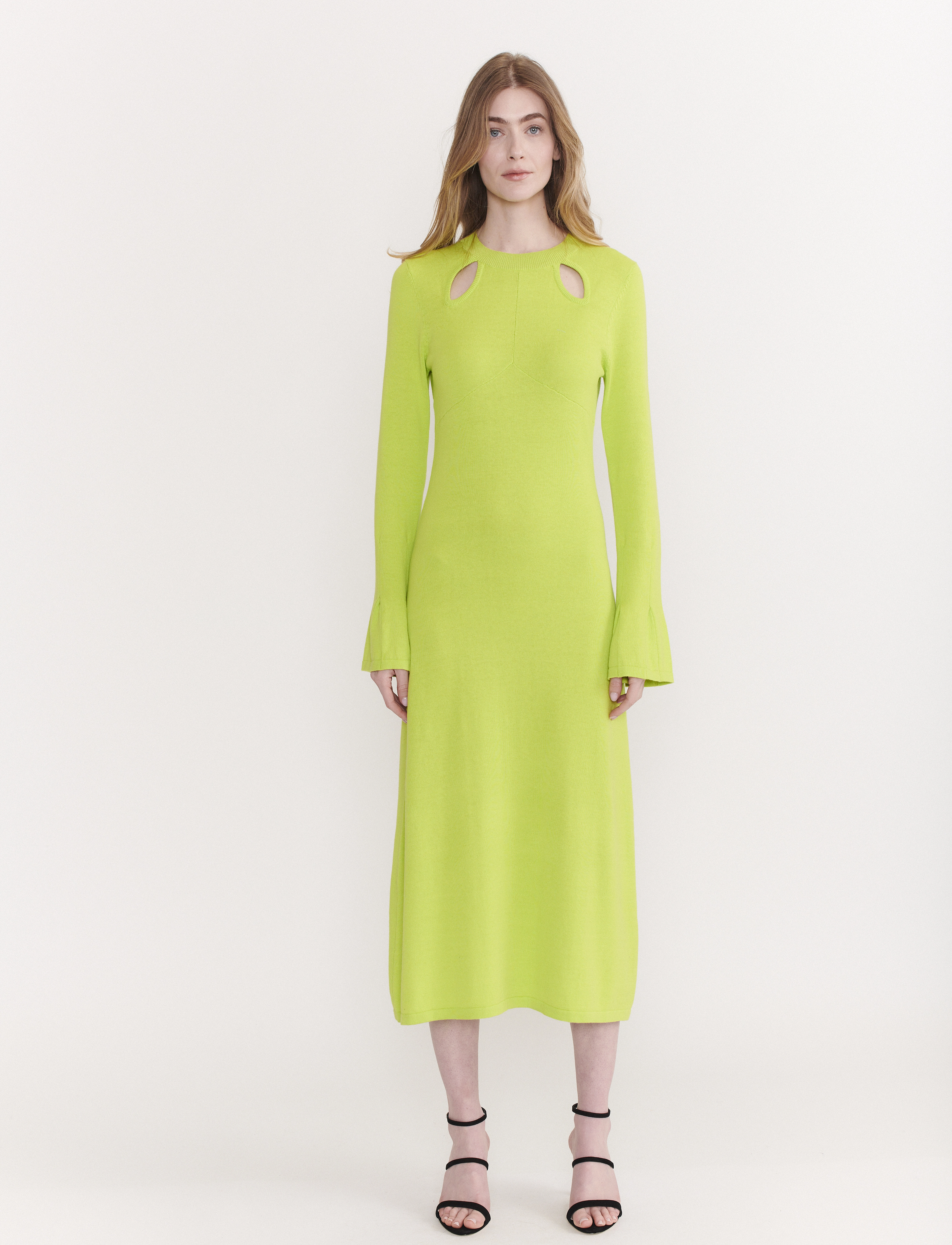 Olivia Rubin JAMES - Strikkjoler - LIME GREEN / green