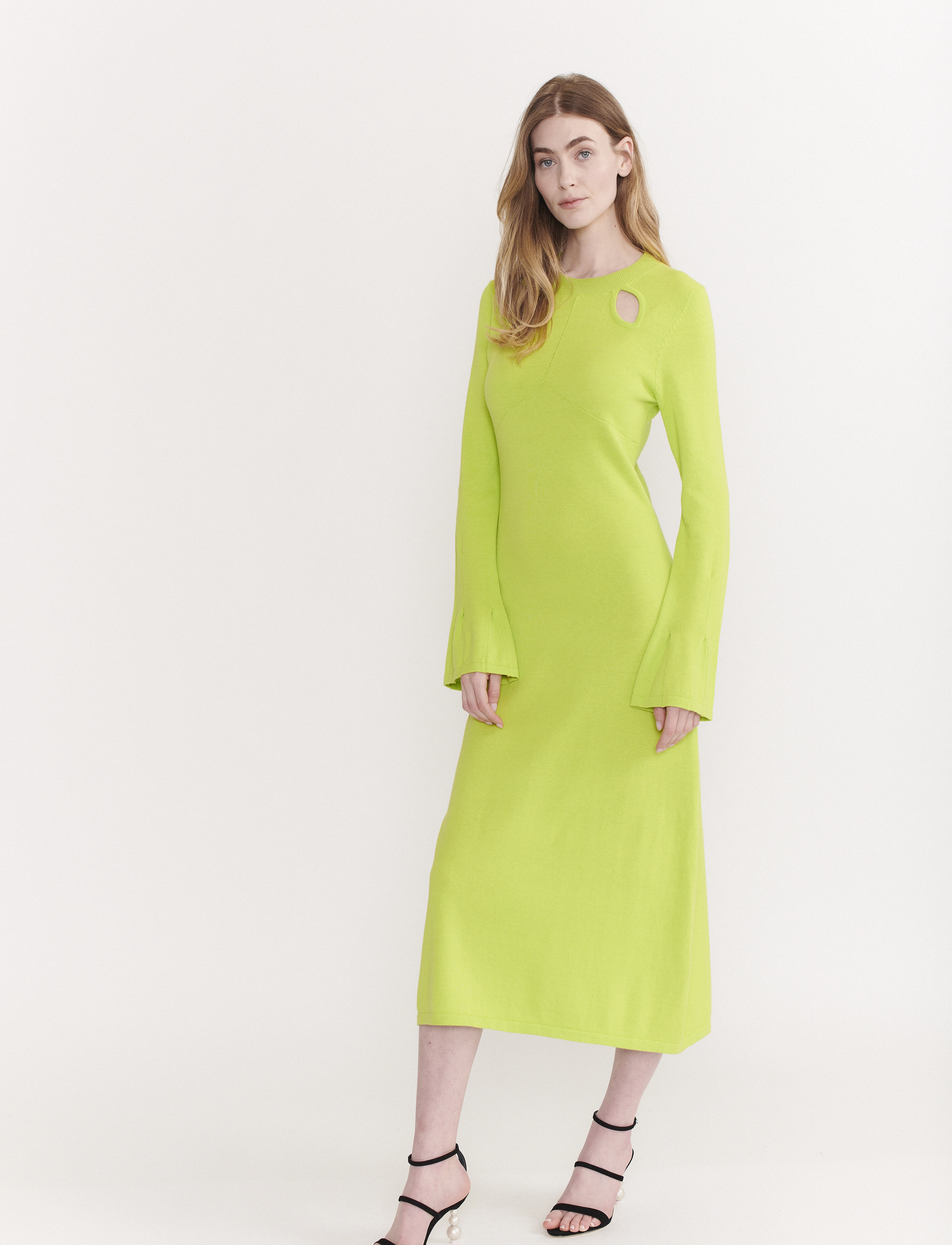 Olivia Rubin - JAMES - stickade klänningar - lime green - 2
