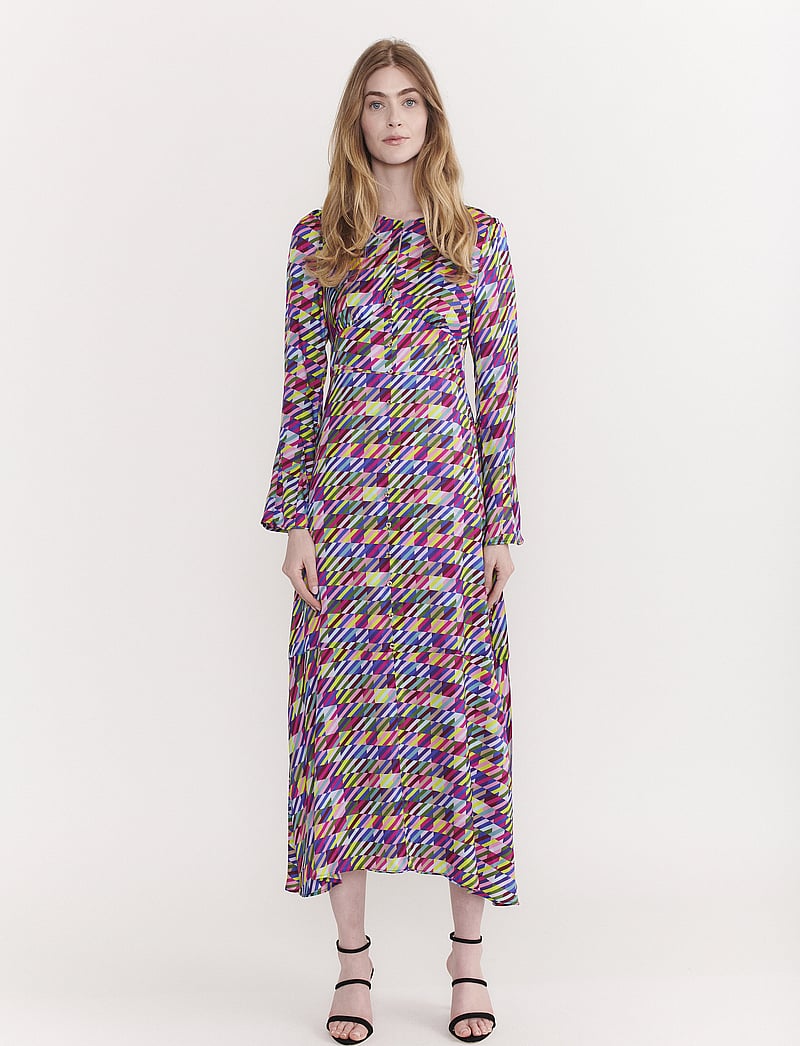 Olivia Rubin - ALINE - midi kjoler - multi check - 0