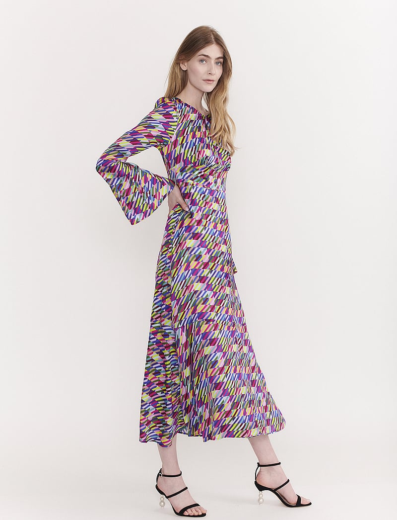 Olivia Rubin - ALINE - midi kjoler - multi check - 3