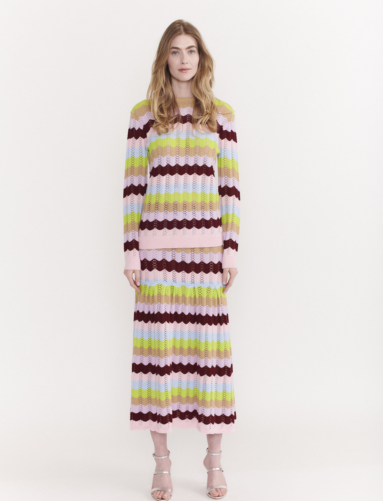 Olivia Rubin - FIONA - strikkede nederdele - wiggle stripe - 1