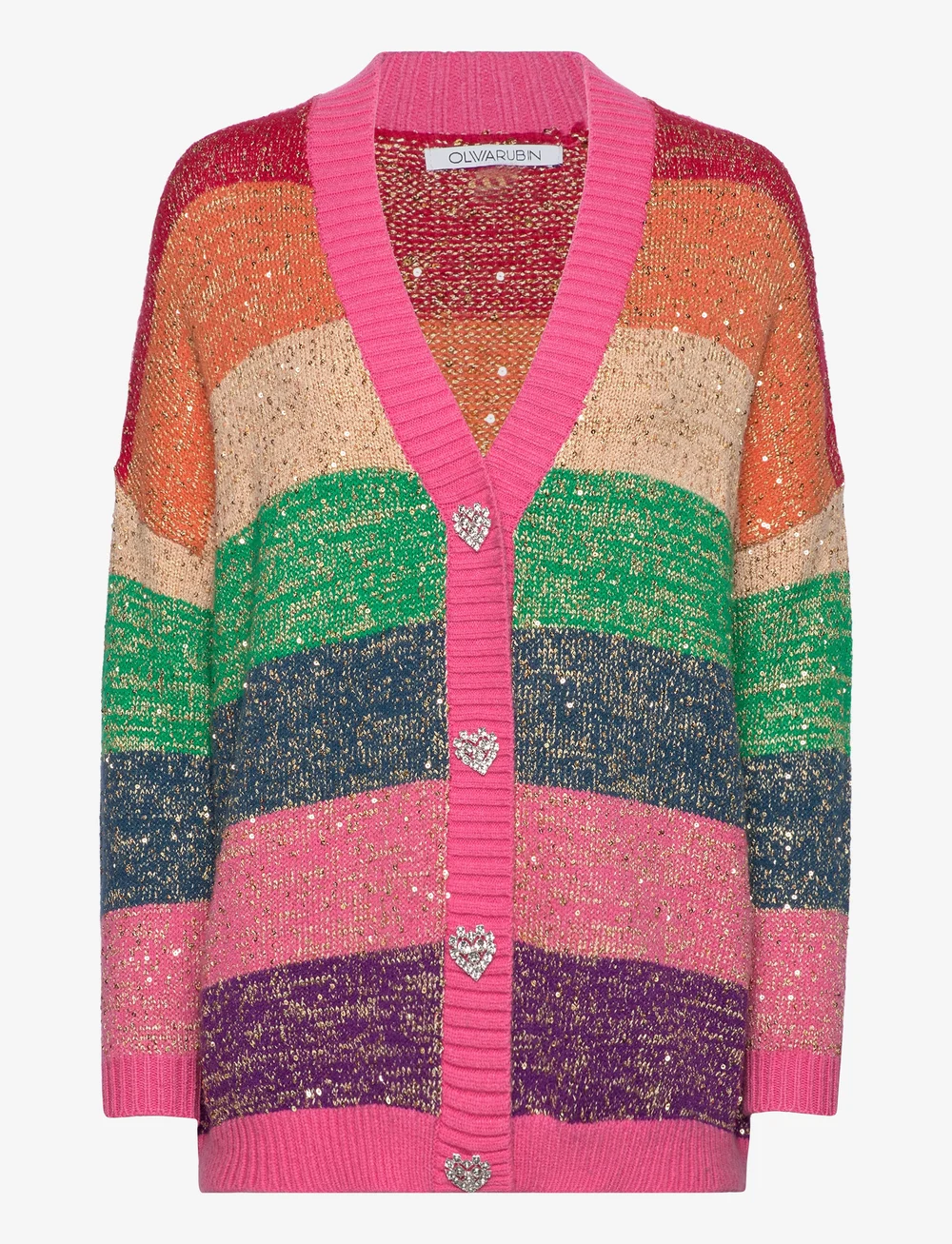 Olivia rubin mika rainbow cardigan online