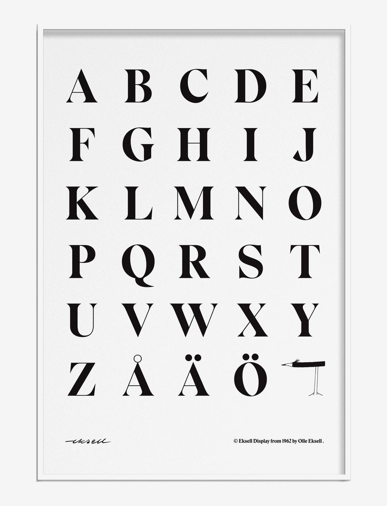 Olle Eksell - Alphabet #1 - upper-case - illustrationer - multicolour - 0