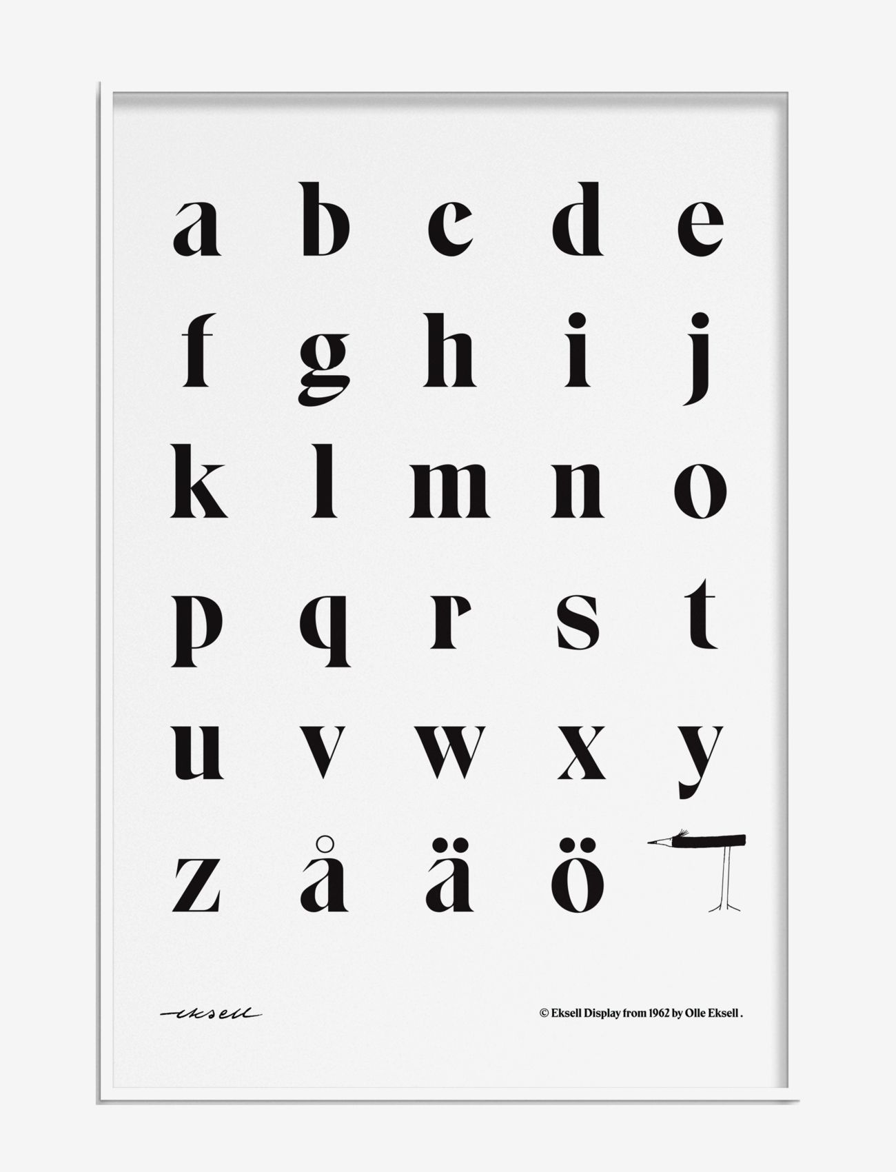 Olle Eksell - Alphabet #2 - lower-case - illustrasjoner - multicolour - 0