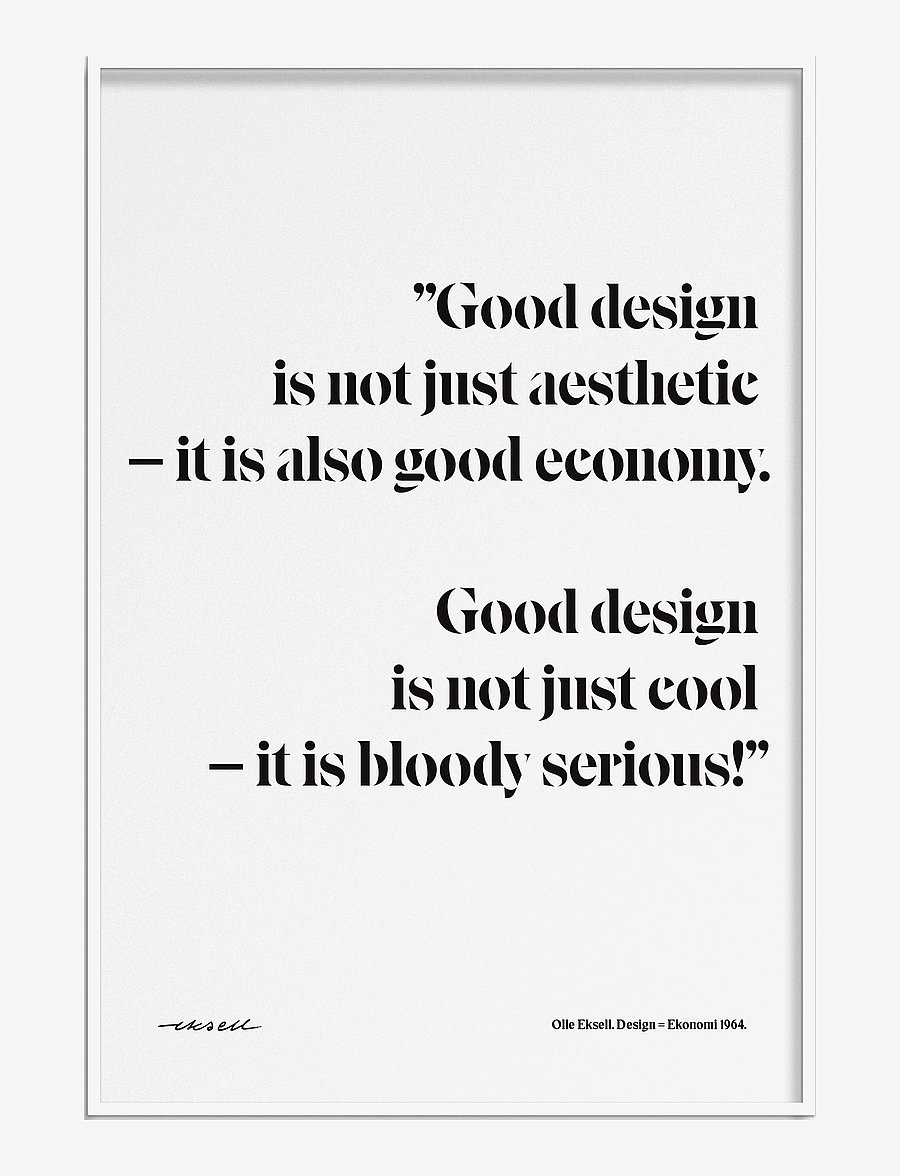 Olle Eksell - Design = Ekonomi Quote - illustratsioonid - multicolour - 0