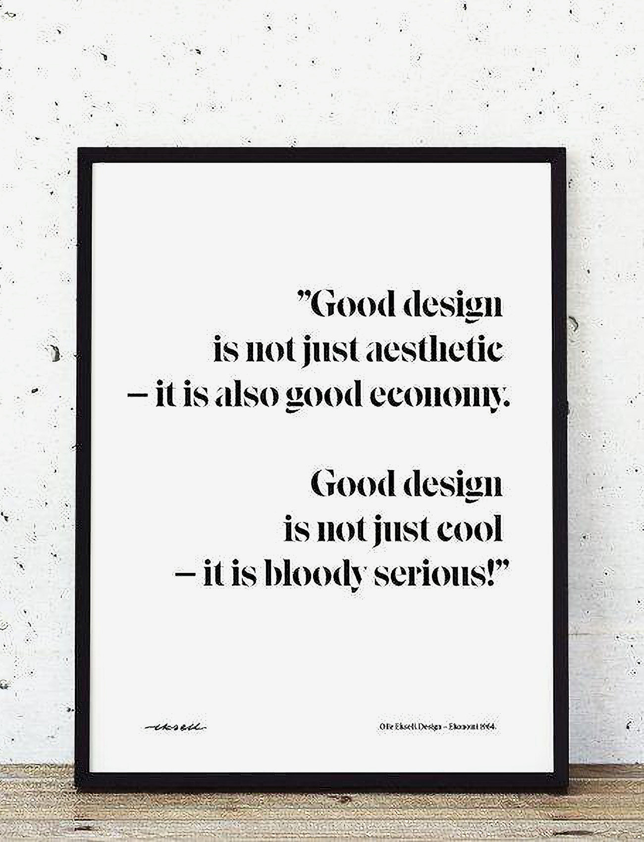 Olle Eksell - Design = Ekonomi Quote - illustrasjoner - multicolour - 1