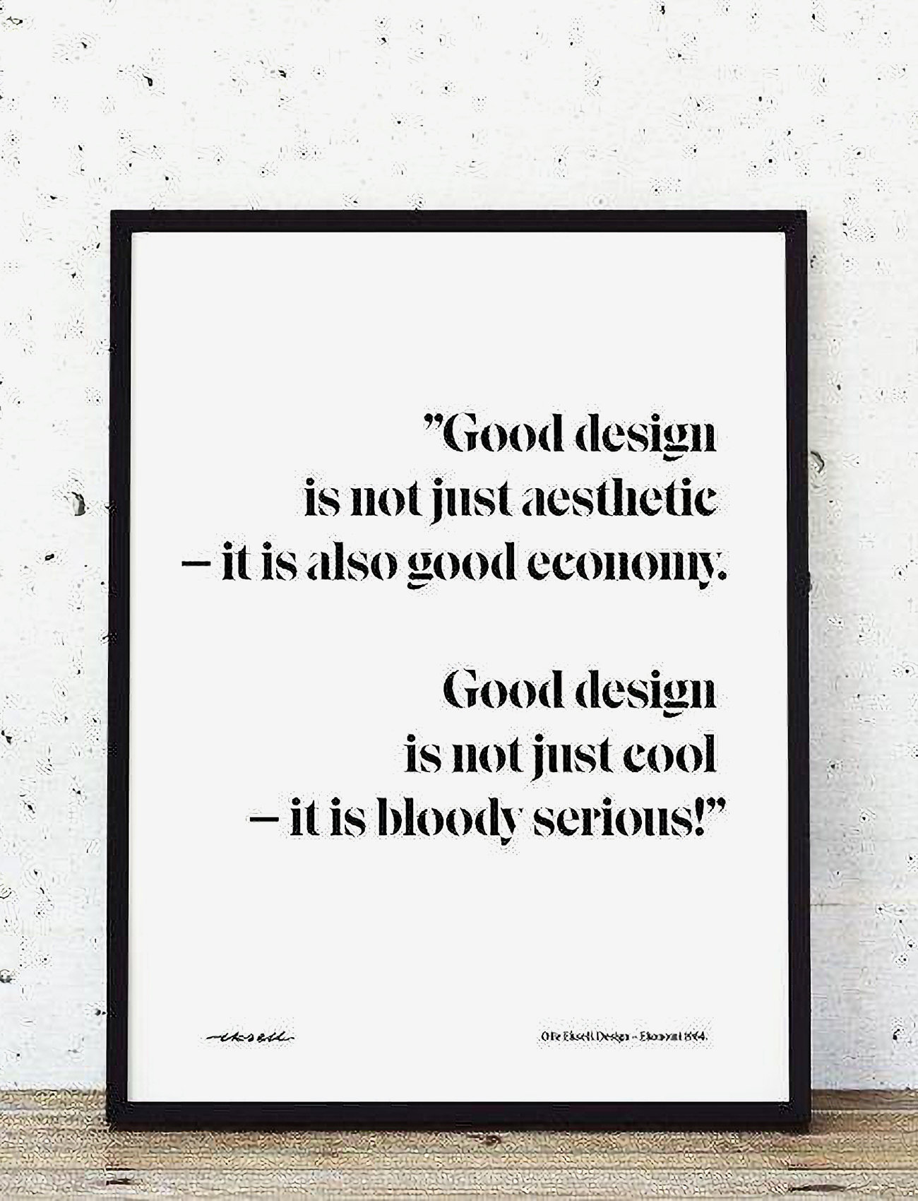 Olle Eksell - Design = Ekonomi Quote - kuvitukset - multicolour - 1
