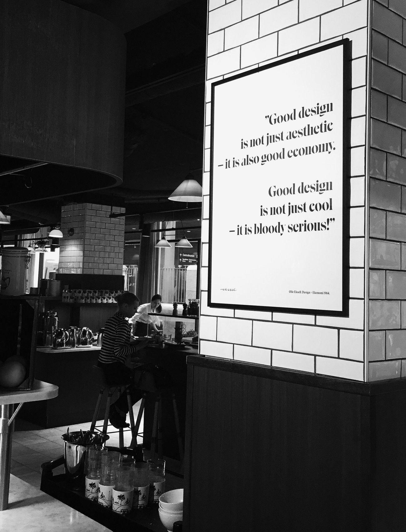 Olle Eksell - Design = Ekonomi Quote - illustrationen - multicolour - 3