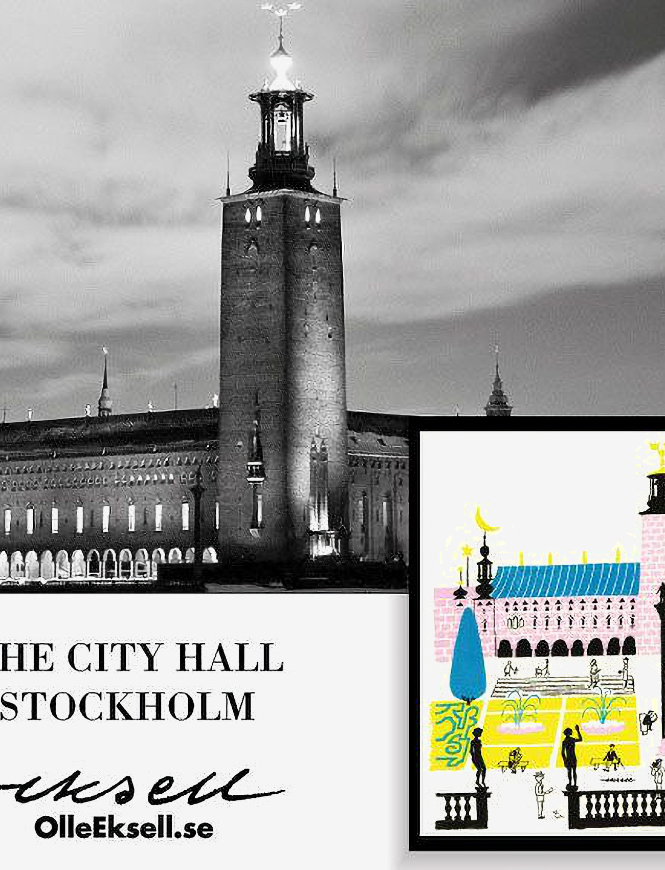 Olle Eksell - Stockholm City Hall - byer og kart - multicolour - 1